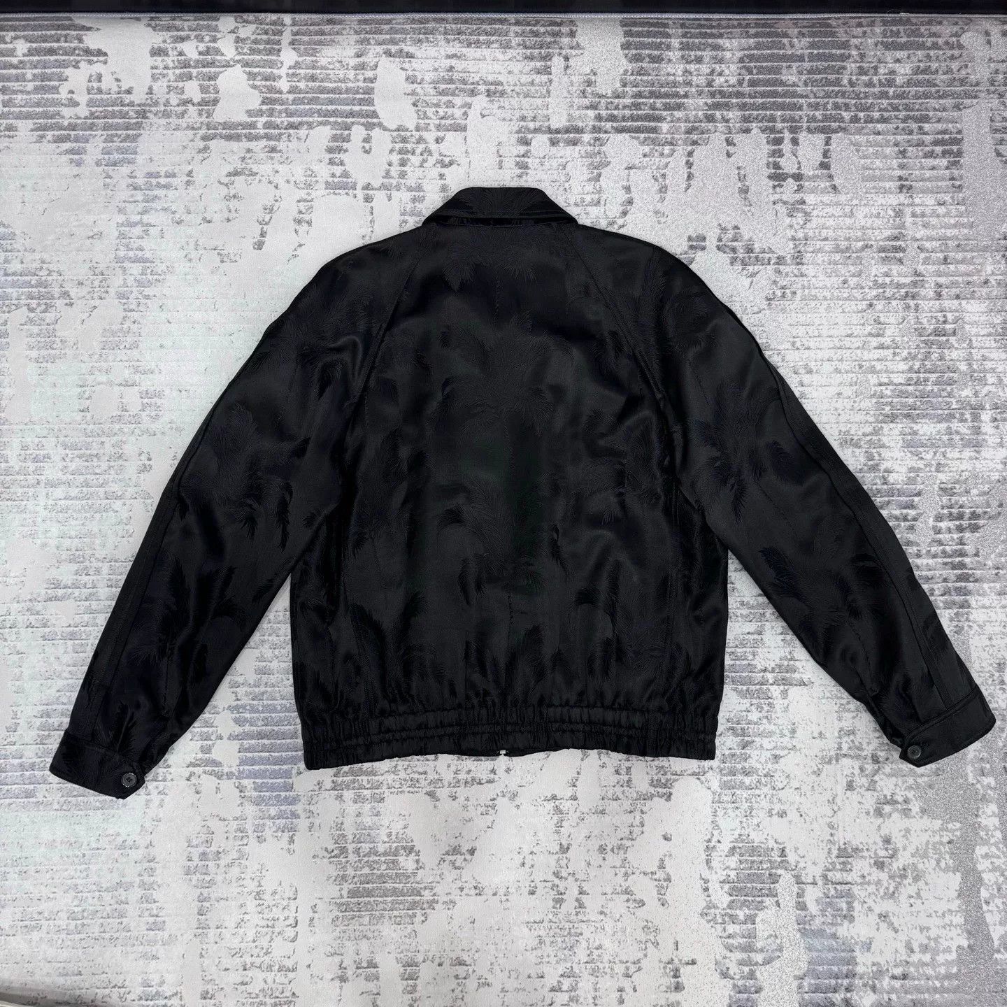 Saint Laurent Paris Saint Laurent Palm Satin Zip Jacket Size US L / EU 52-54 / 3 - 2 Thumbnail