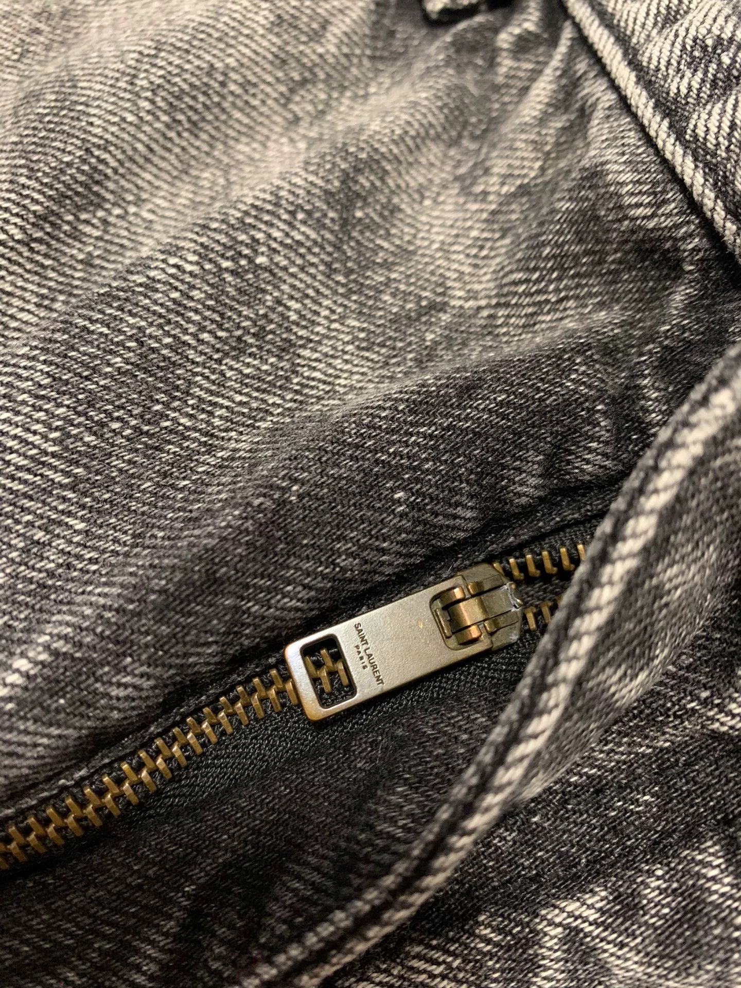 Saint Laurent Paris Saint Laurent Gray Distressed Jeans Size 27" / US 4 / IT 40 - 7 Thumbnail