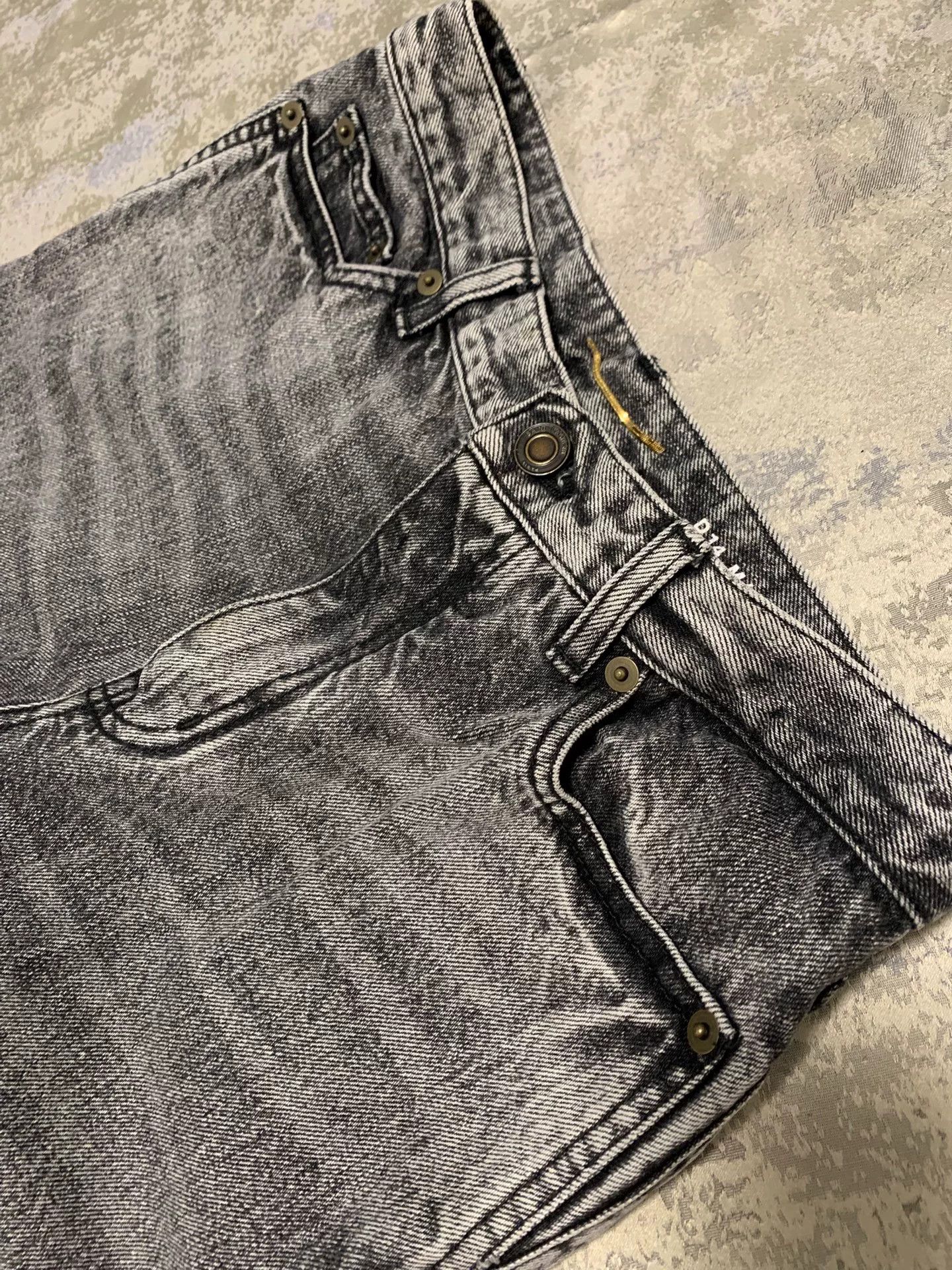 Saint Laurent Paris Saint Laurent Gray Distressed Jeans Size 27" / US 4 / IT 40 - 4 Thumbnail