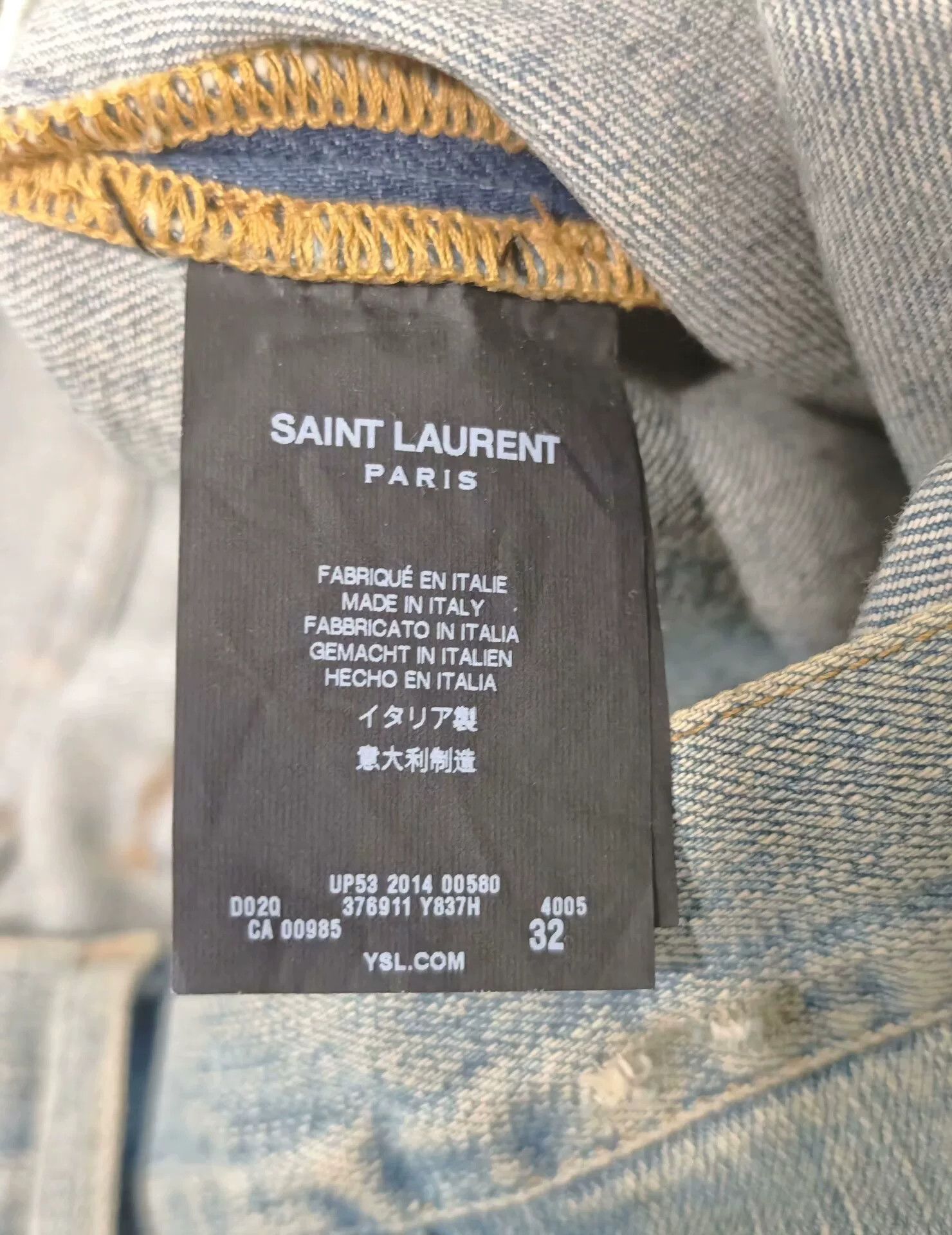 Saint Laurent Paris Saint Laurent Paris Distressed Jeans Size US 32 / EU 48 - 3 Thumbnail