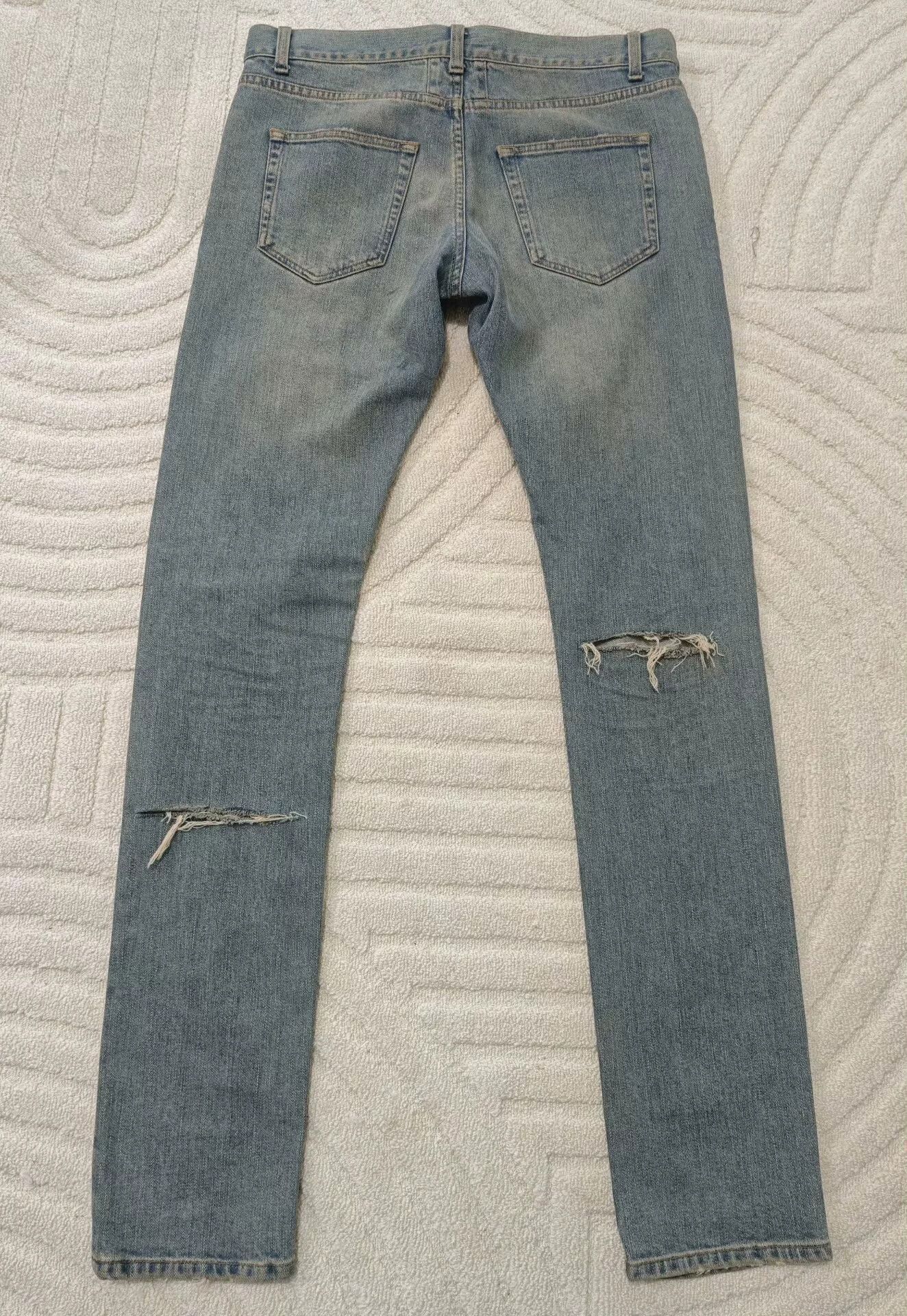Saint Laurent Paris Saint Laurent Paris Distressed Jeans Size US 32 / EU 48 - 2 Thumbnail