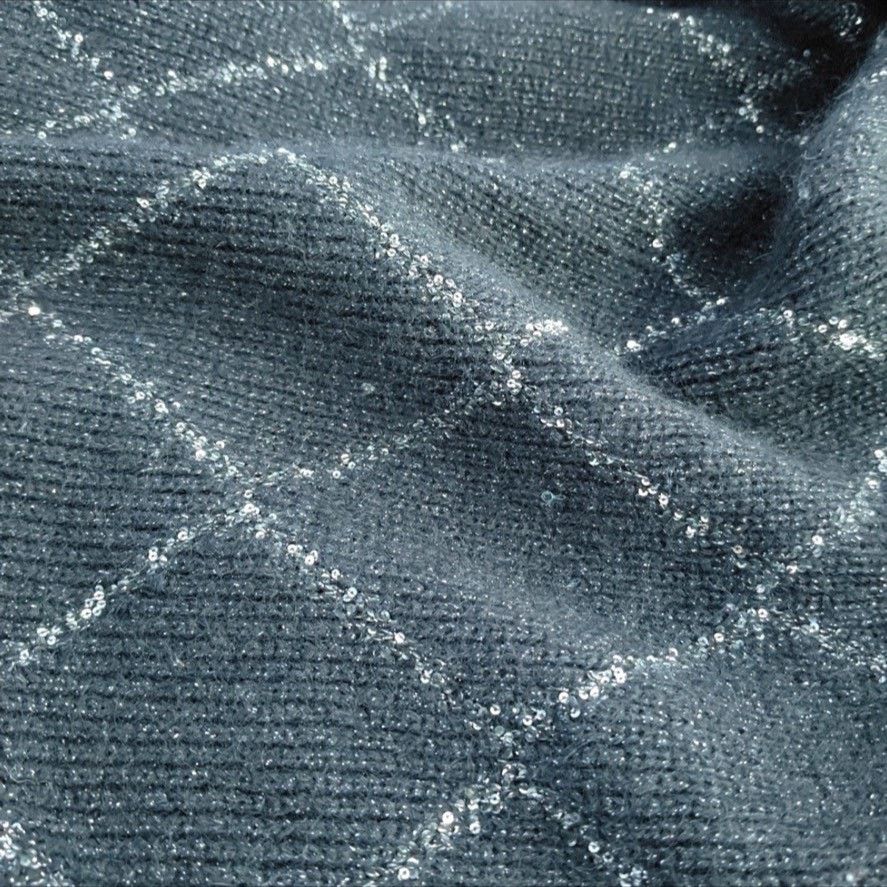 Saint Laurent Paris Saint Laurent Black Sequin Diamond Cardigan Size XS / US 0-2 / IT 36-38 - 7 Thumbnail