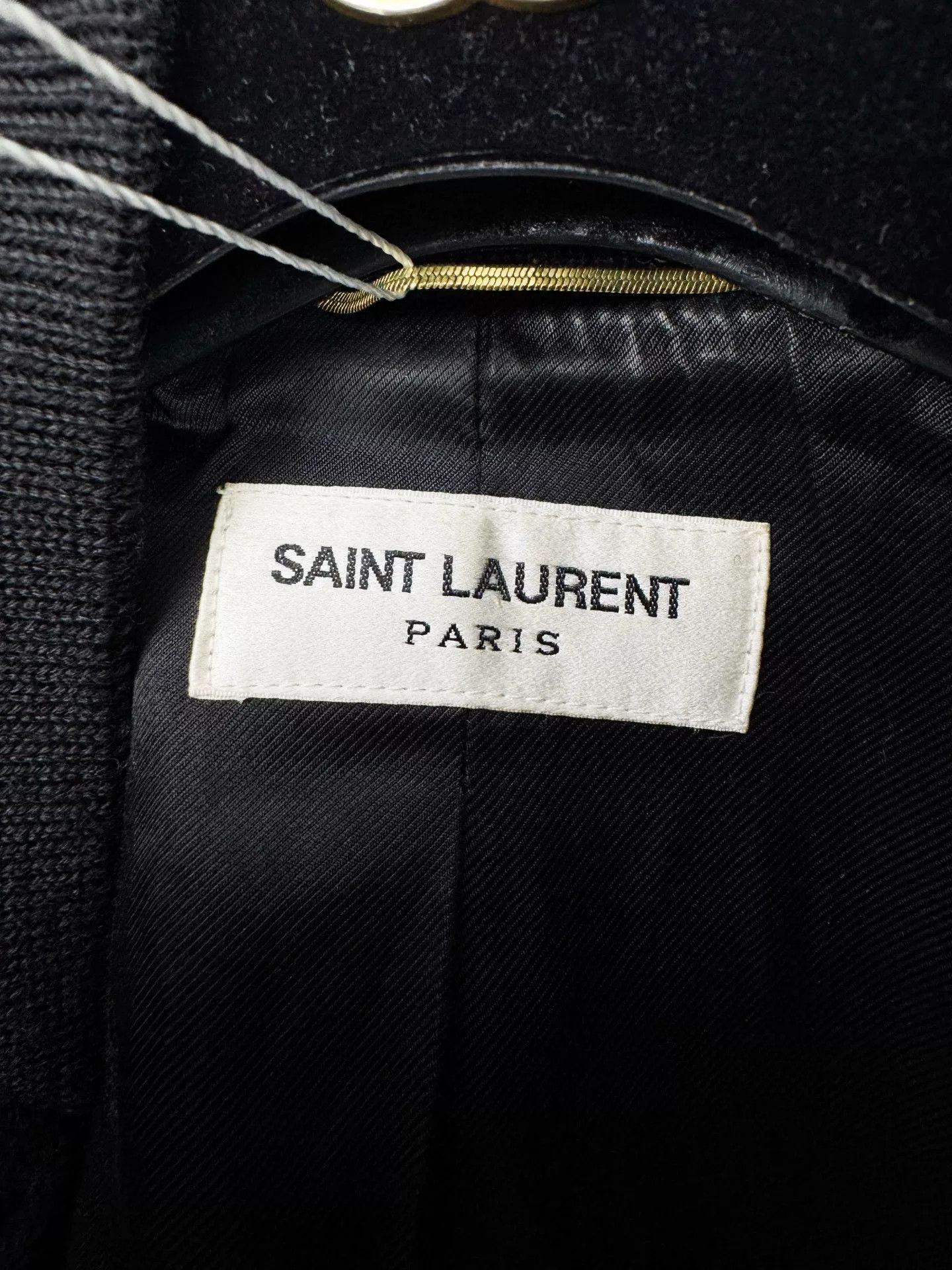Saint Laurent Paris Saint Laurent Black Leather Sleeve Jacket Size US XXS / EU 40 - 3 Thumbnail