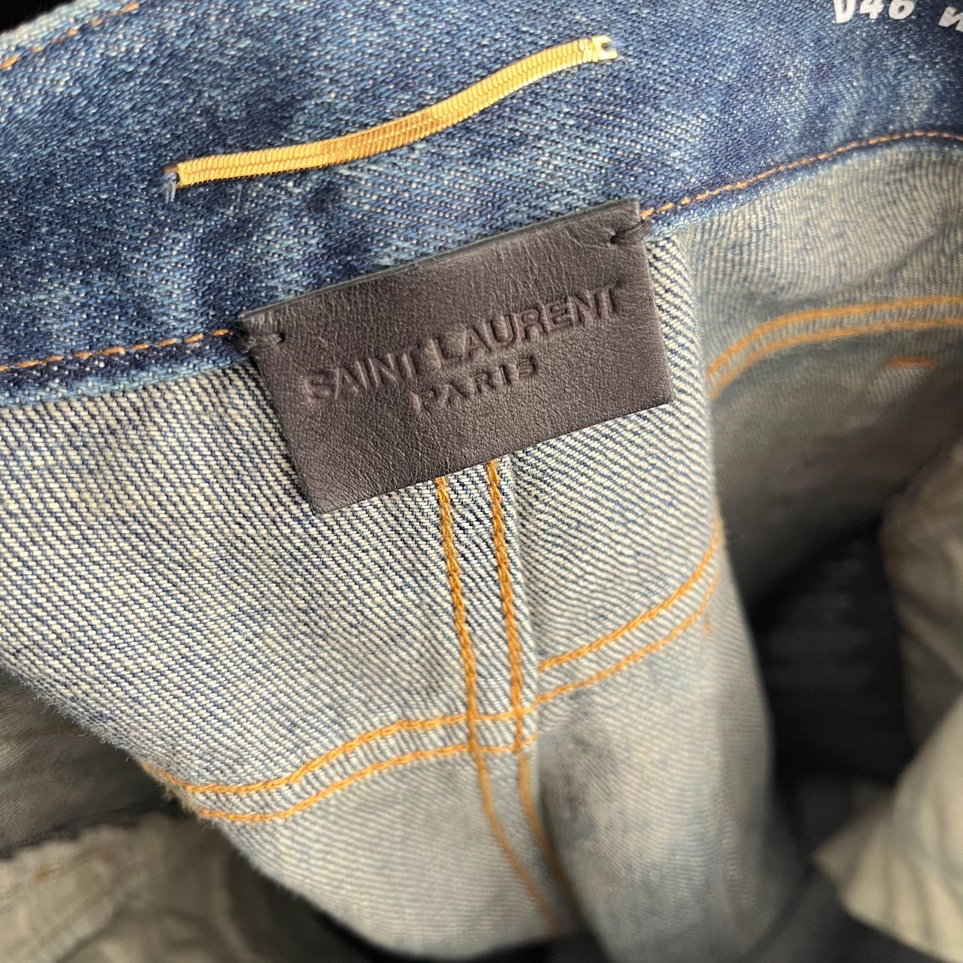 Saint Laurent Paris Pre-owned Saint Laurent Women's Blue Jeans Size 25" / US 0 / IT 36 - 3 Thumbnail
