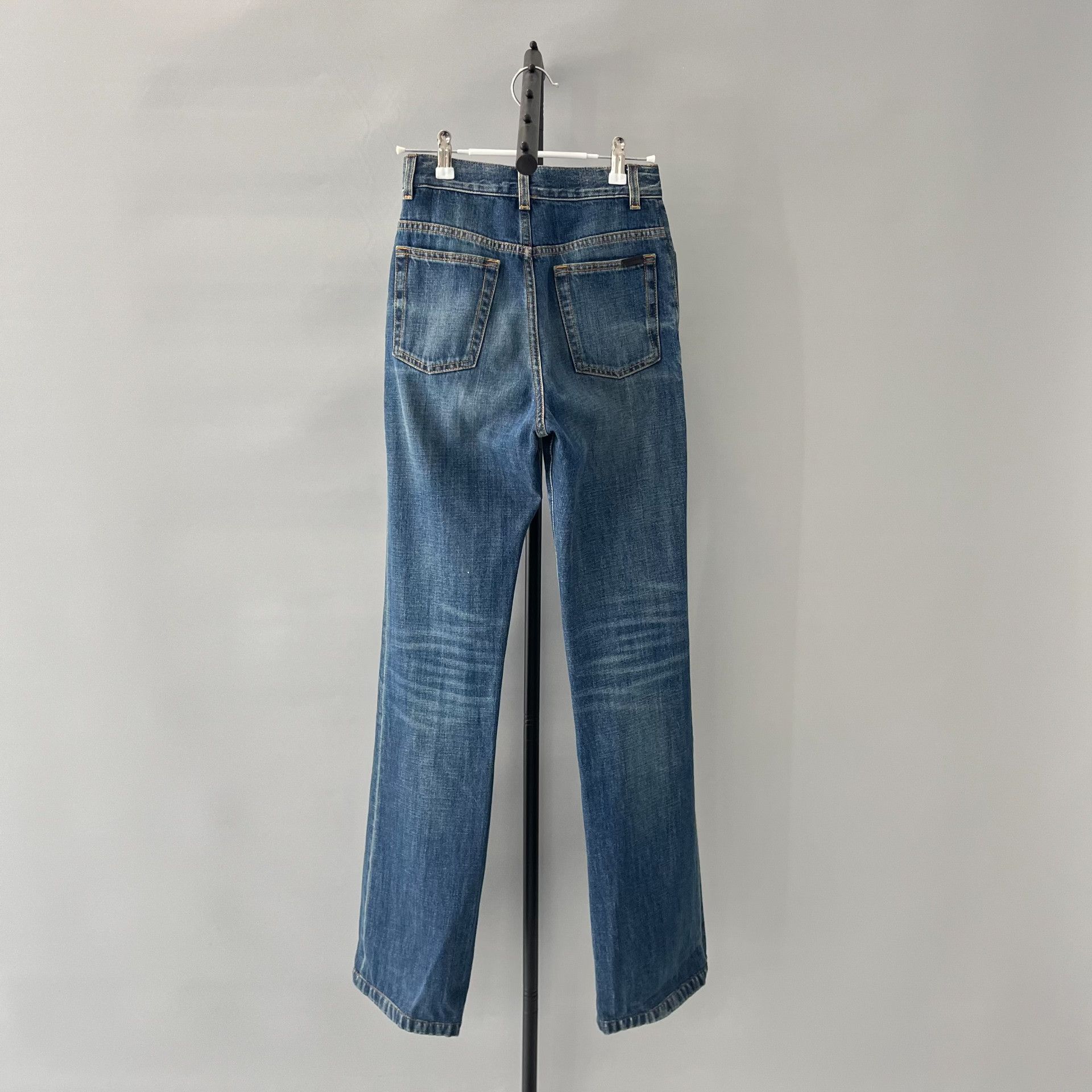 Saint Laurent Paris Pre-owned Saint Laurent Women's Blue Jeans Size 25" / US 0 / IT 36 - 2 Thumbnail