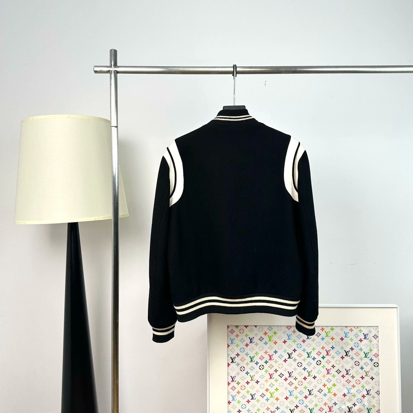 Saint Laurent Paris Saint Laurent Striped Baseball Jacket Size US L / EU 52-54 / 3 - 3 Thumbnail