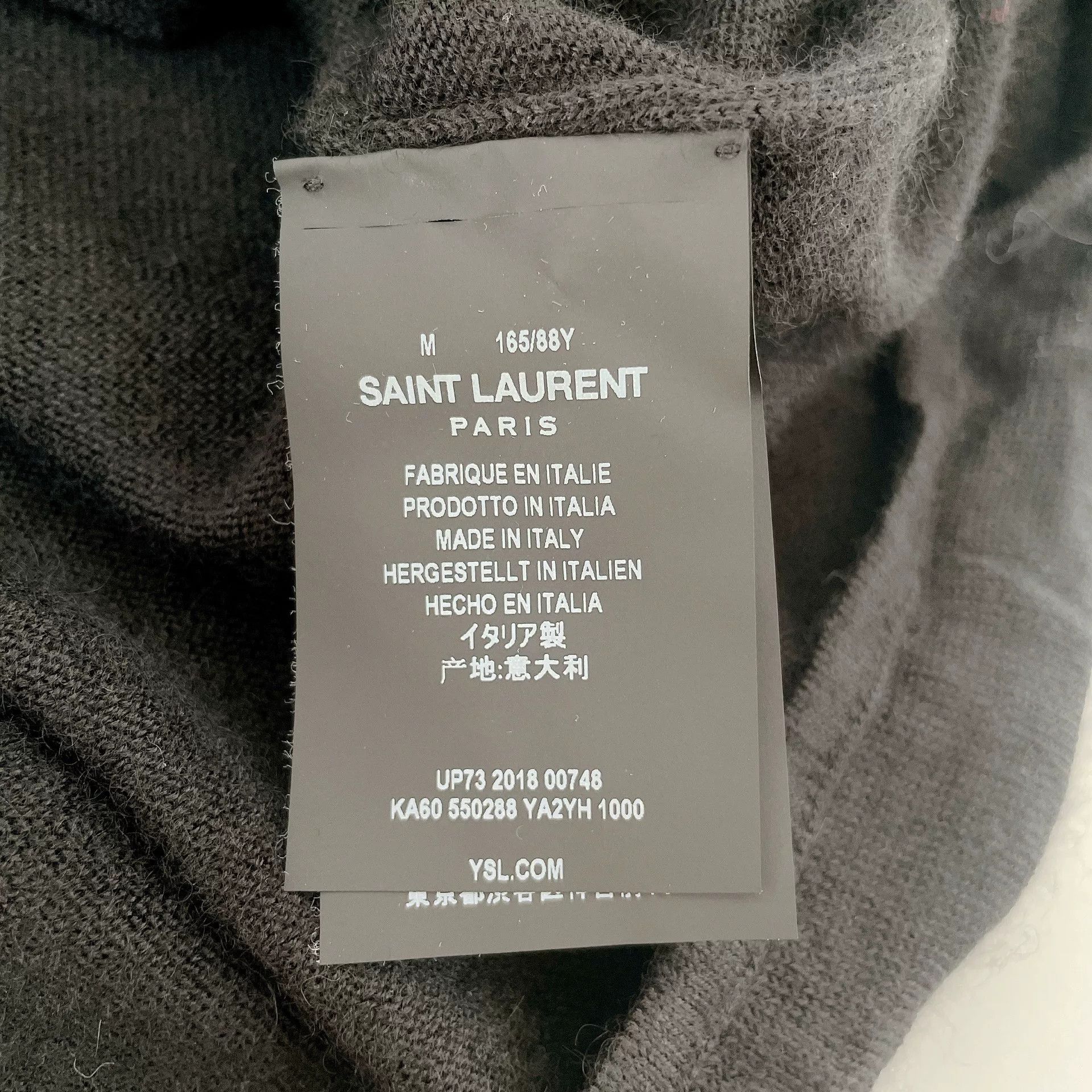 Saint Laurent Paris Saint Laurent Black Cashmere Lace-Up Top Size M / US 6-8 / IT 42-44 - 7 Thumbnail