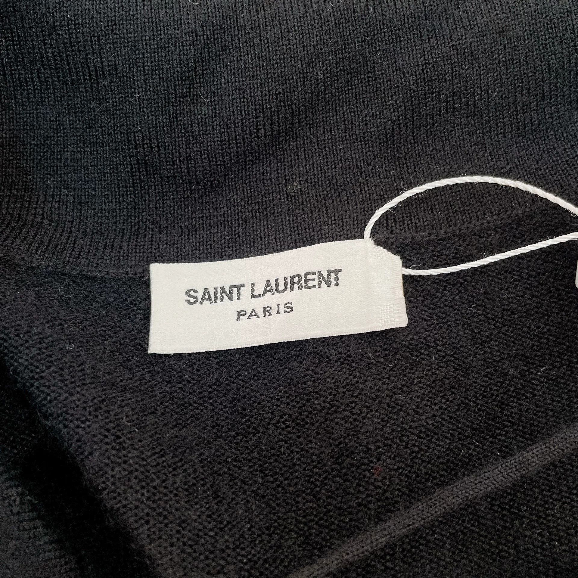 Saint Laurent Paris Saint Laurent Black Cashmere Lace-Up Top Size M / US 6-8 / IT 42-44 - 5 Thumbnail