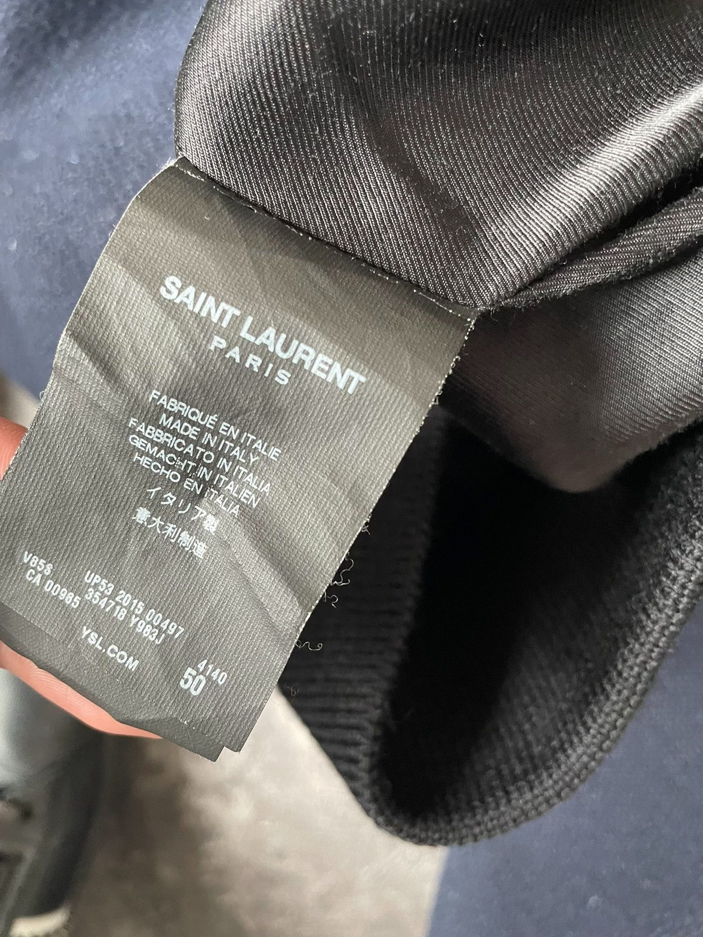 Saint Laurent Paris Saint Laurent Navy Varsity Wool Jacket Size US M / EU 48-50 / 2 - 5 Thumbnail
