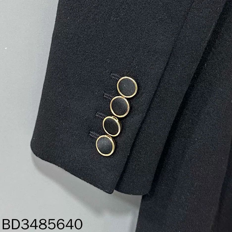 Saint Laurent Paris Saint Laurent Limited Black Smoking Blazer Size XXS / US 00 / IT 34 - 3 Thumbnail