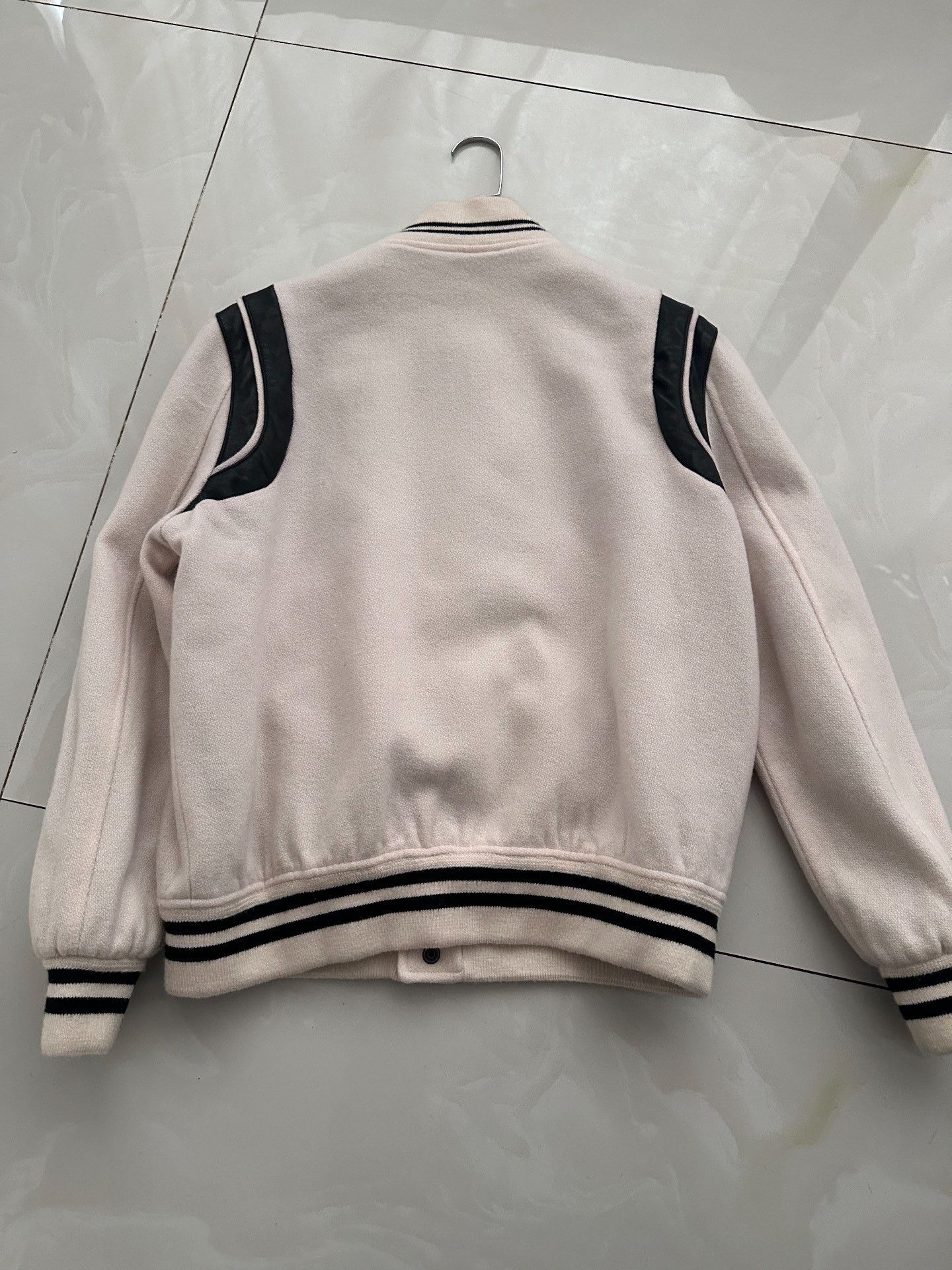 Saint Laurent Paris Saint Laurent 22FW White Black Jacket Size US L / EU 52-54 / 3 - 2 Thumbnail