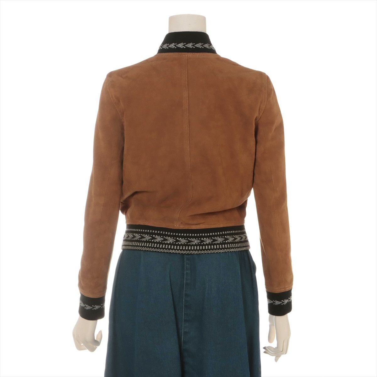 Saint Laurent Paris Saint Laurent Brown Suede Women's Jacket Size XS / US 0-2 / IT 36-38 - 2 Thumbnail
