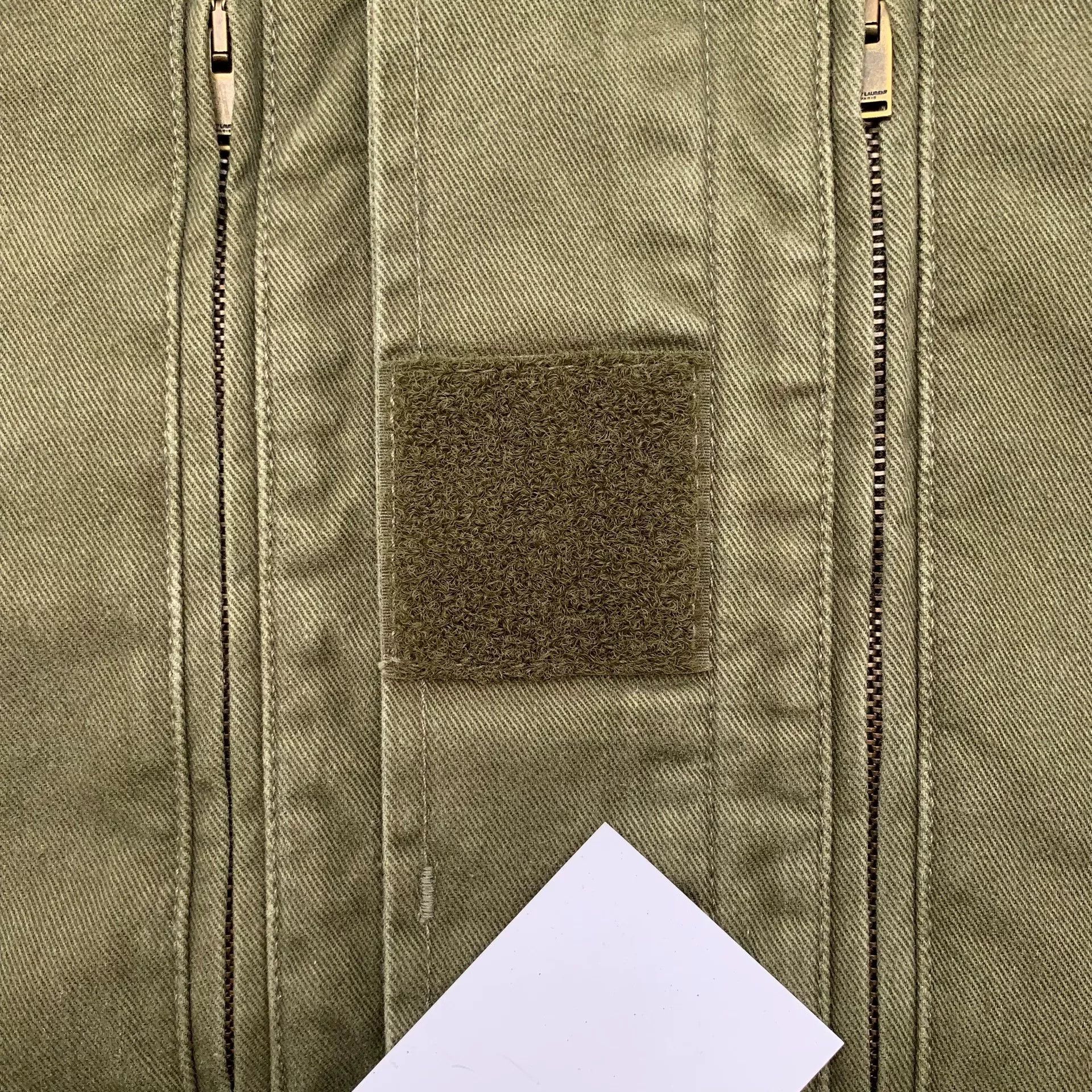 Saint Laurent Paris SAINT LAURENT Women's Olive Green Jacket Size S / US 4 / IT 40 - 4 Thumbnail