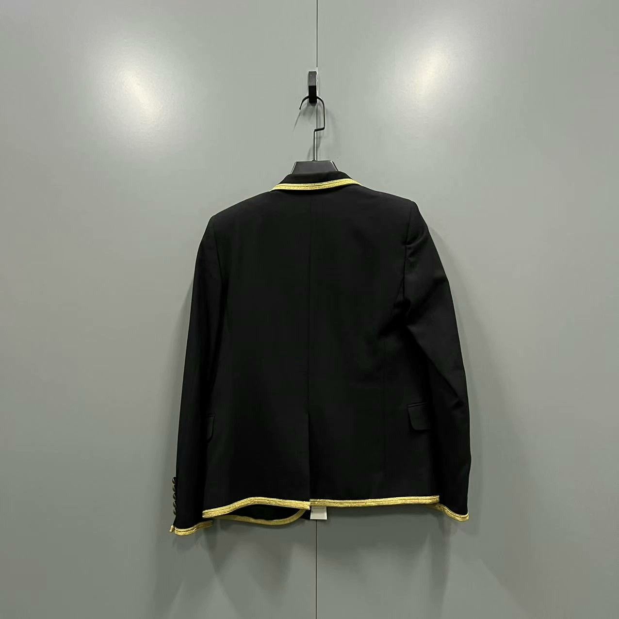 Saint Laurent Paris Saint Laurent Black Gold Trim Blazer Size US M / EU 48-50 / 2 - 2 Thumbnail