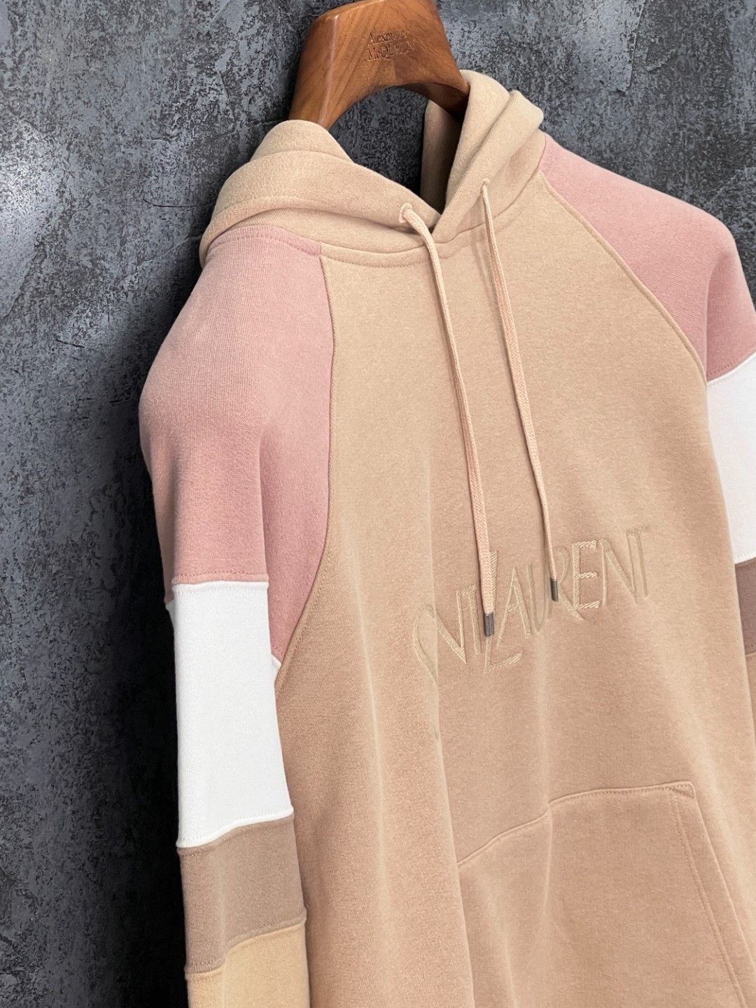 Saint Laurent Paris SAINT LAURENT Embroidered Striped Hoodie Size US M / EU 48-50 / 2 - 6 Thumbnail