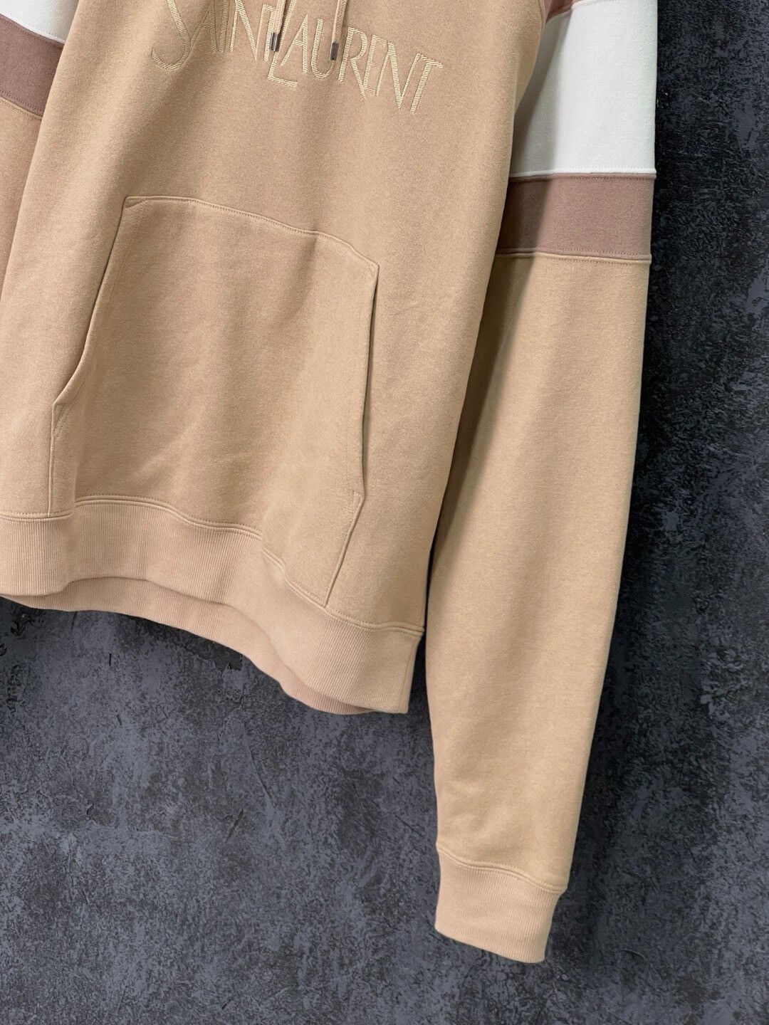 Saint Laurent Paris SAINT LAURENT Embroidered Striped Hoodie Size US M / EU 48-50 / 2 - 4 Thumbnail