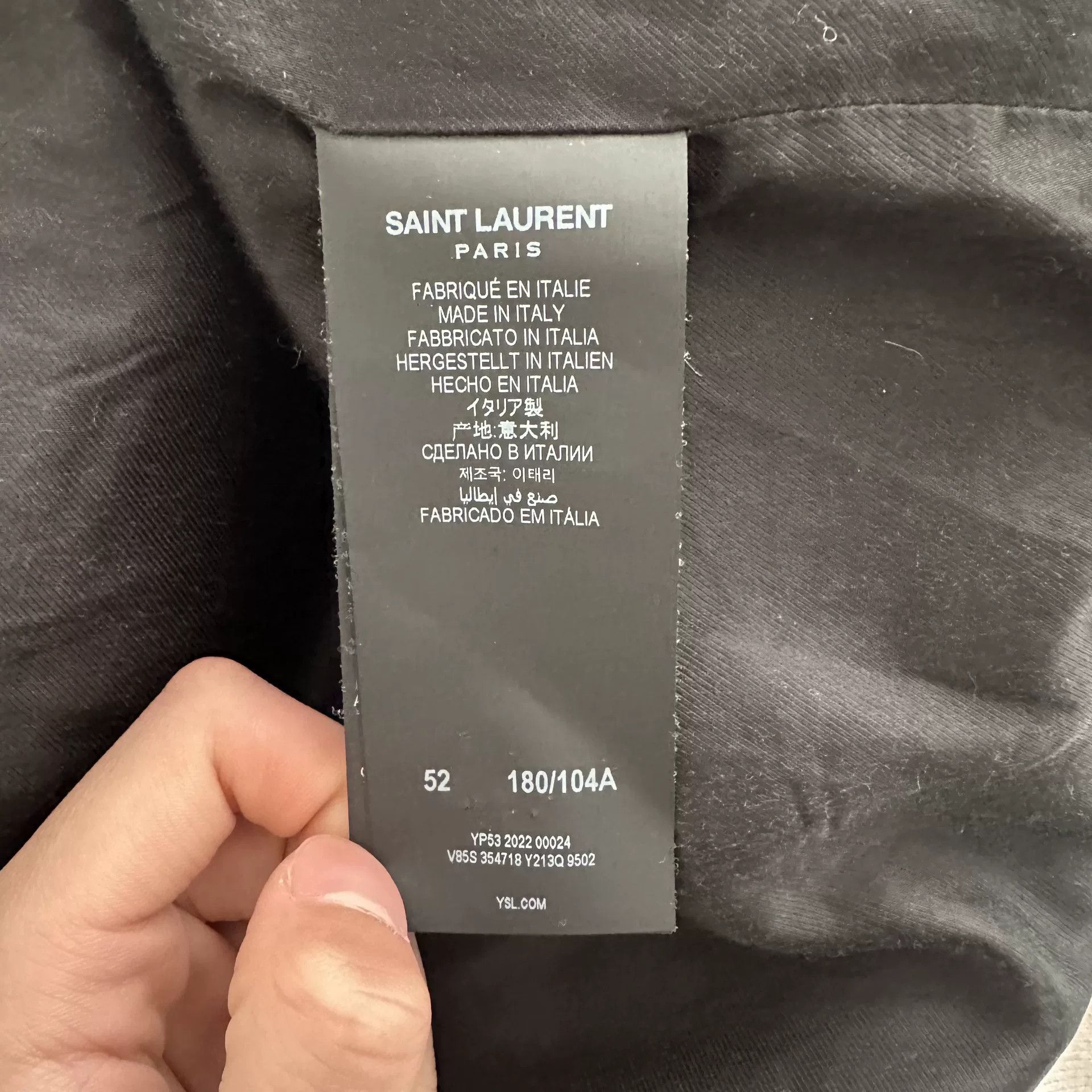 Saint Laurent Paris Saint Laurent 22FW Varsity Jacket Size US L / EU 52-54 / 3 - 5 Thumbnail