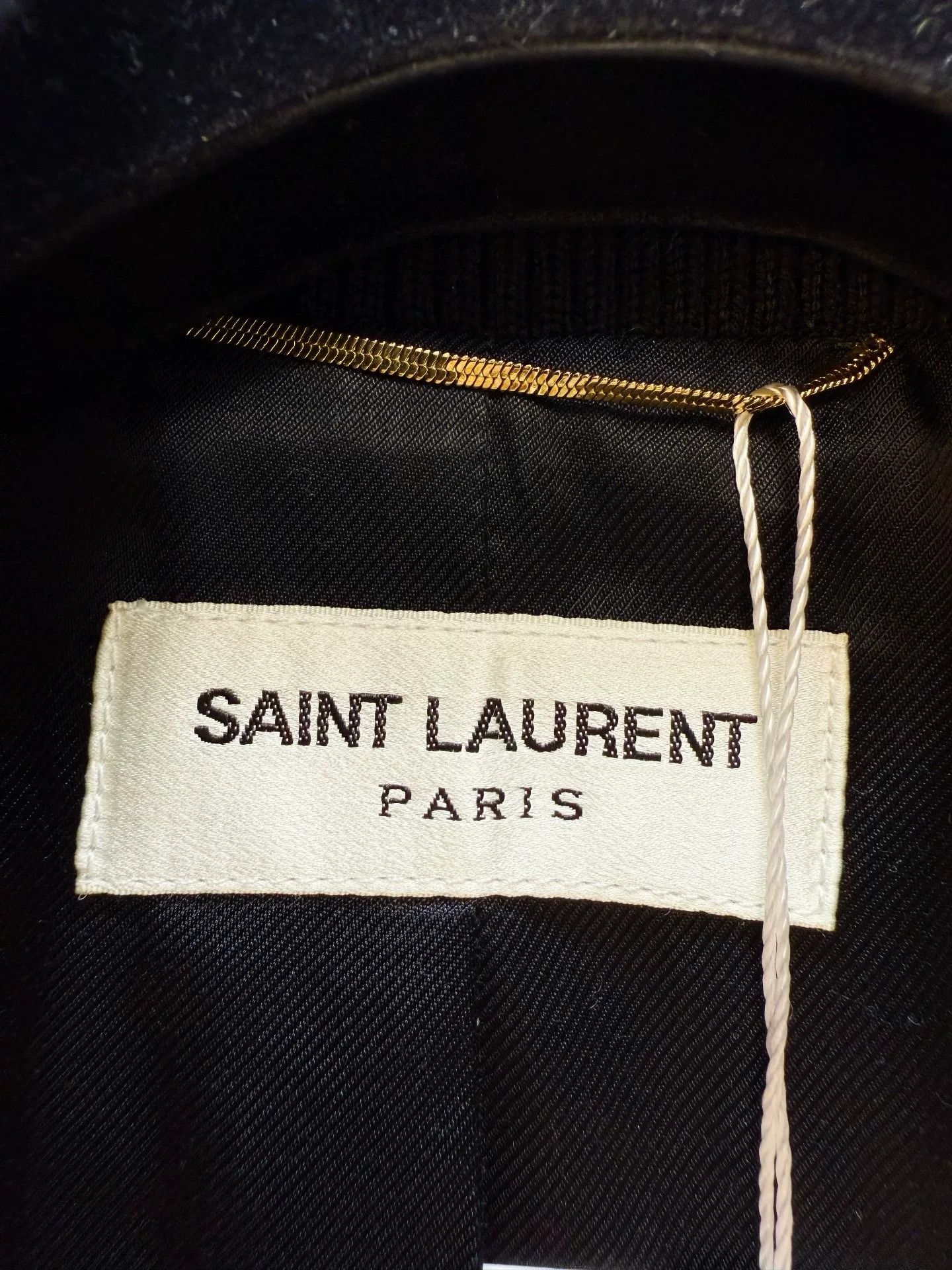 Saint Laurent Paris Saint Laurent Pink Leather Sleeve Baseball Jacket Size US XXS / EU 40 - 3 Thumbnail