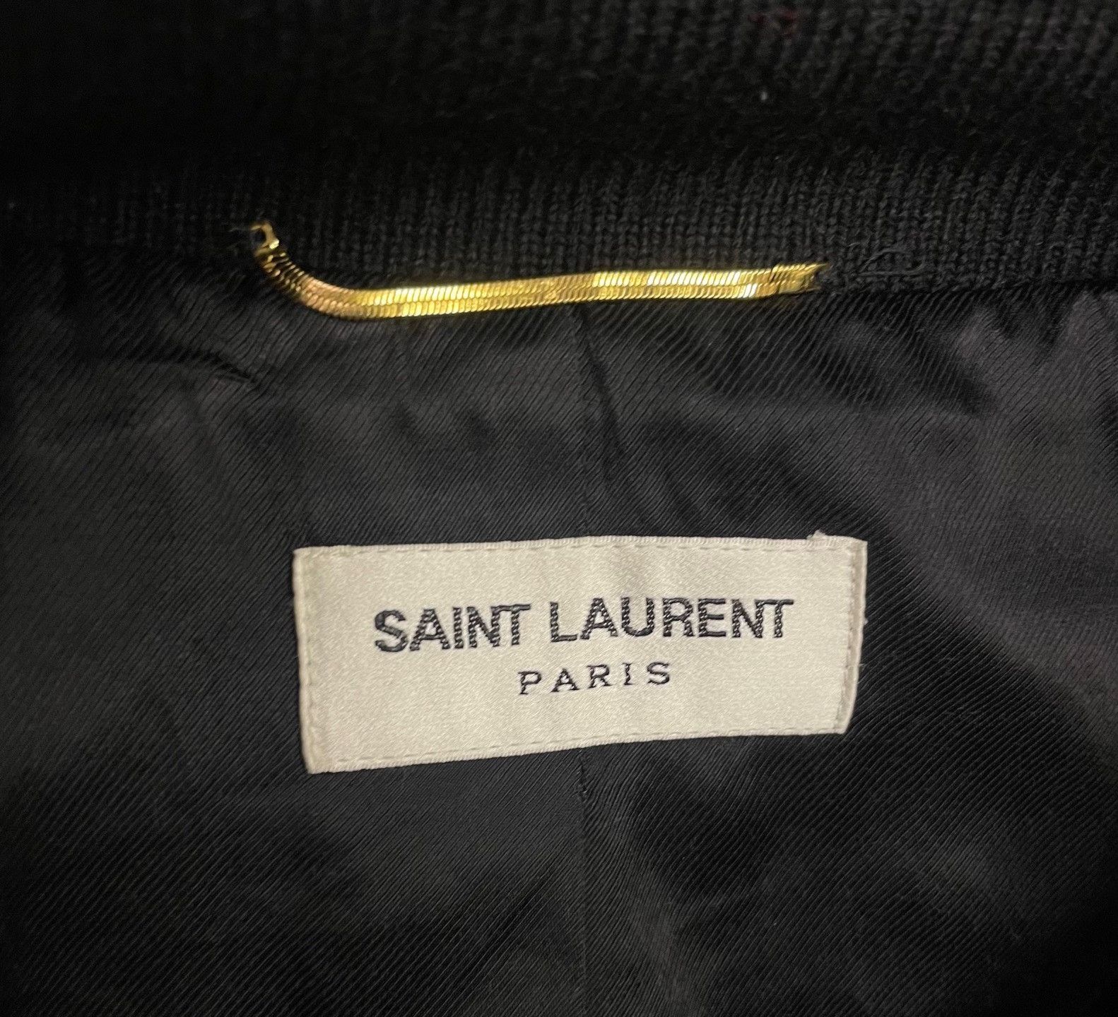 Saint Laurent Paris Saint Laurent Black White Baseball Jacket Size US XXS / EU 40 - 5 Thumbnail