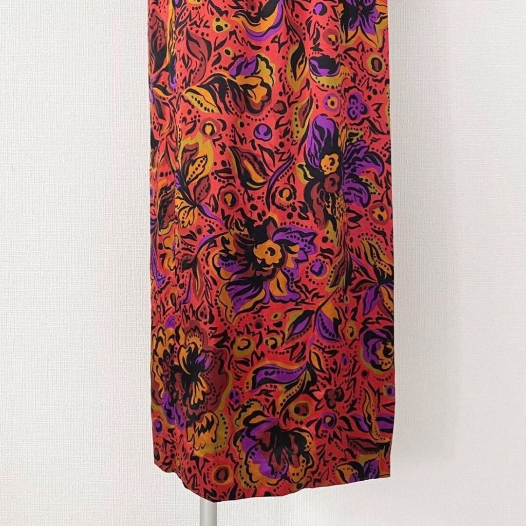 Saint Laurent Paris Yves Saint Laurent 90s Silk Floral Long Dress Size XS / US 0-2 / IT 36-38 - 5 Thumbnail