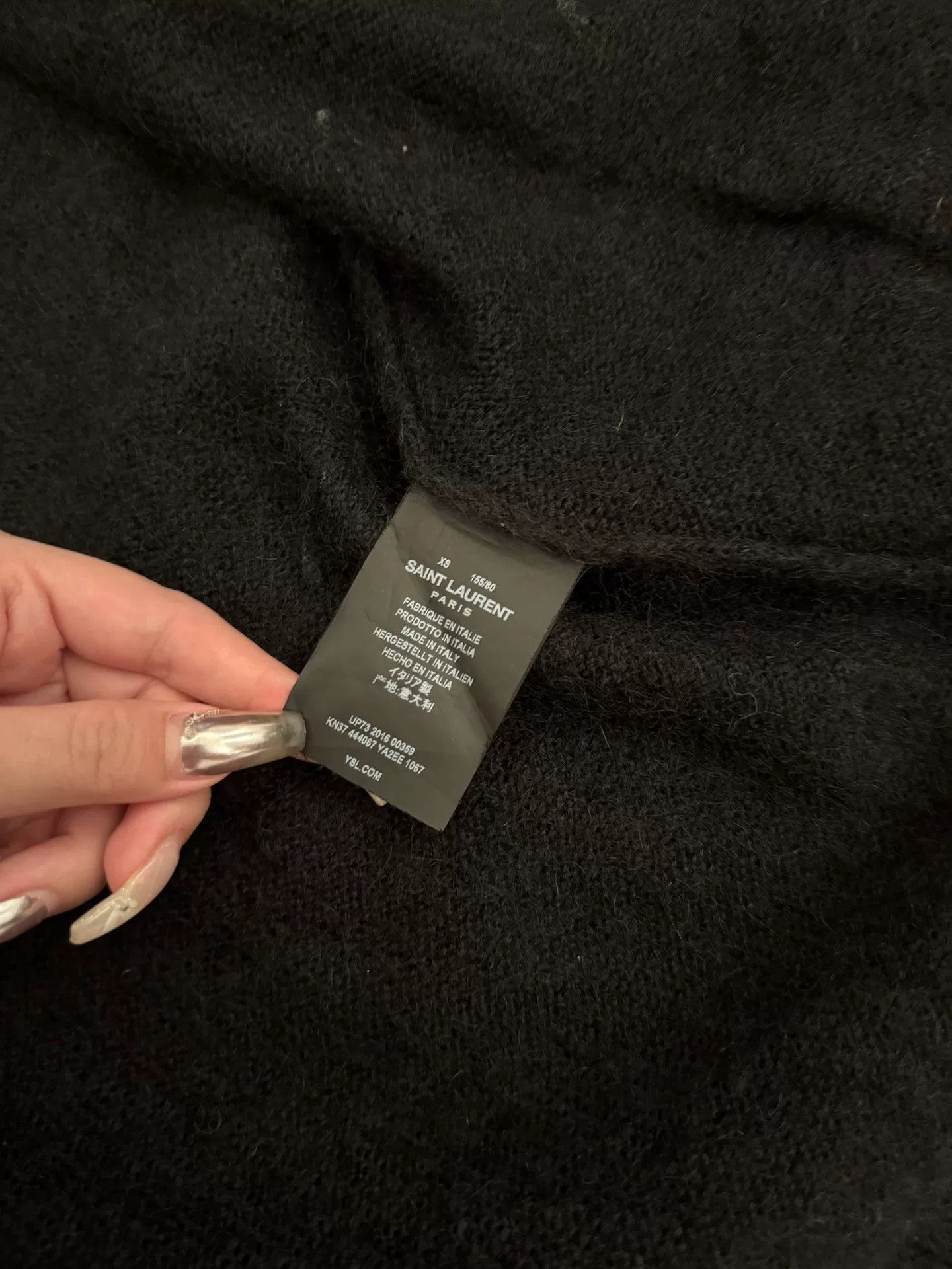 Saint Laurent Paris YSL Saint Laurent Sequined Star Knit Cardigan Size XS / US 0-2 / IT 36-38 - 7 Thumbnail