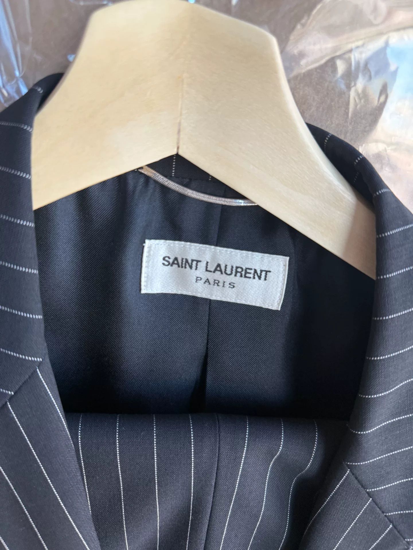 Saint Laurent Paris Saint Laurent Dark Gray Pinstripe Suit Size US S / EU 44-46 / 1 - 2 Thumbnail