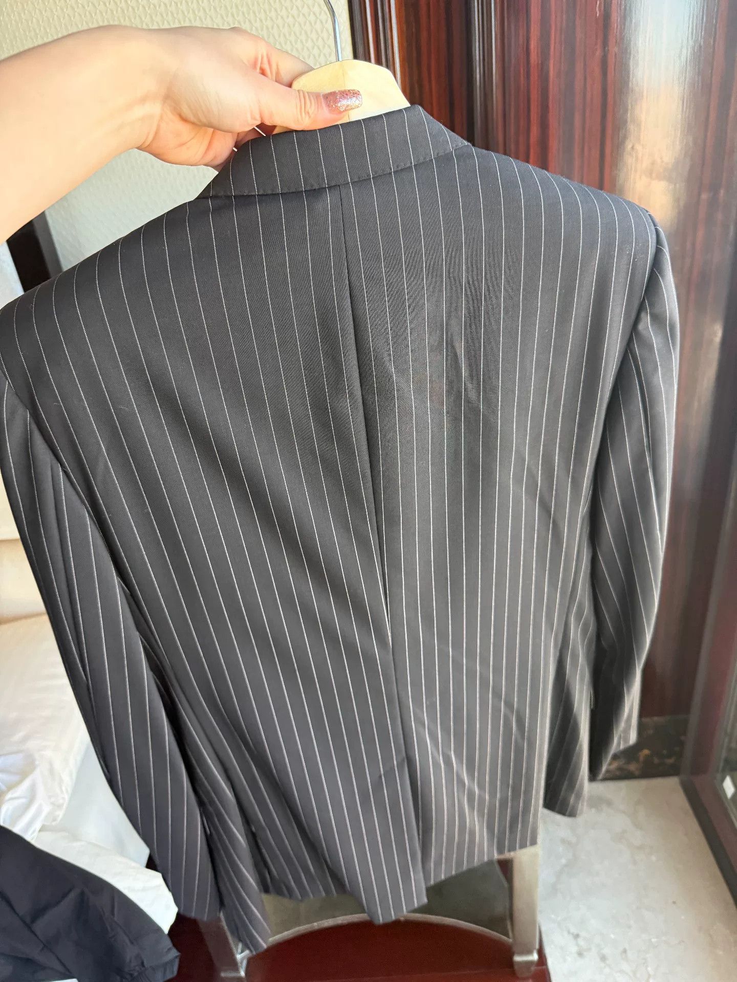Saint Laurent Paris Saint Laurent Dark Gray Pinstripe Suit Size US S / EU 44-46 / 1 - 3 Thumbnail