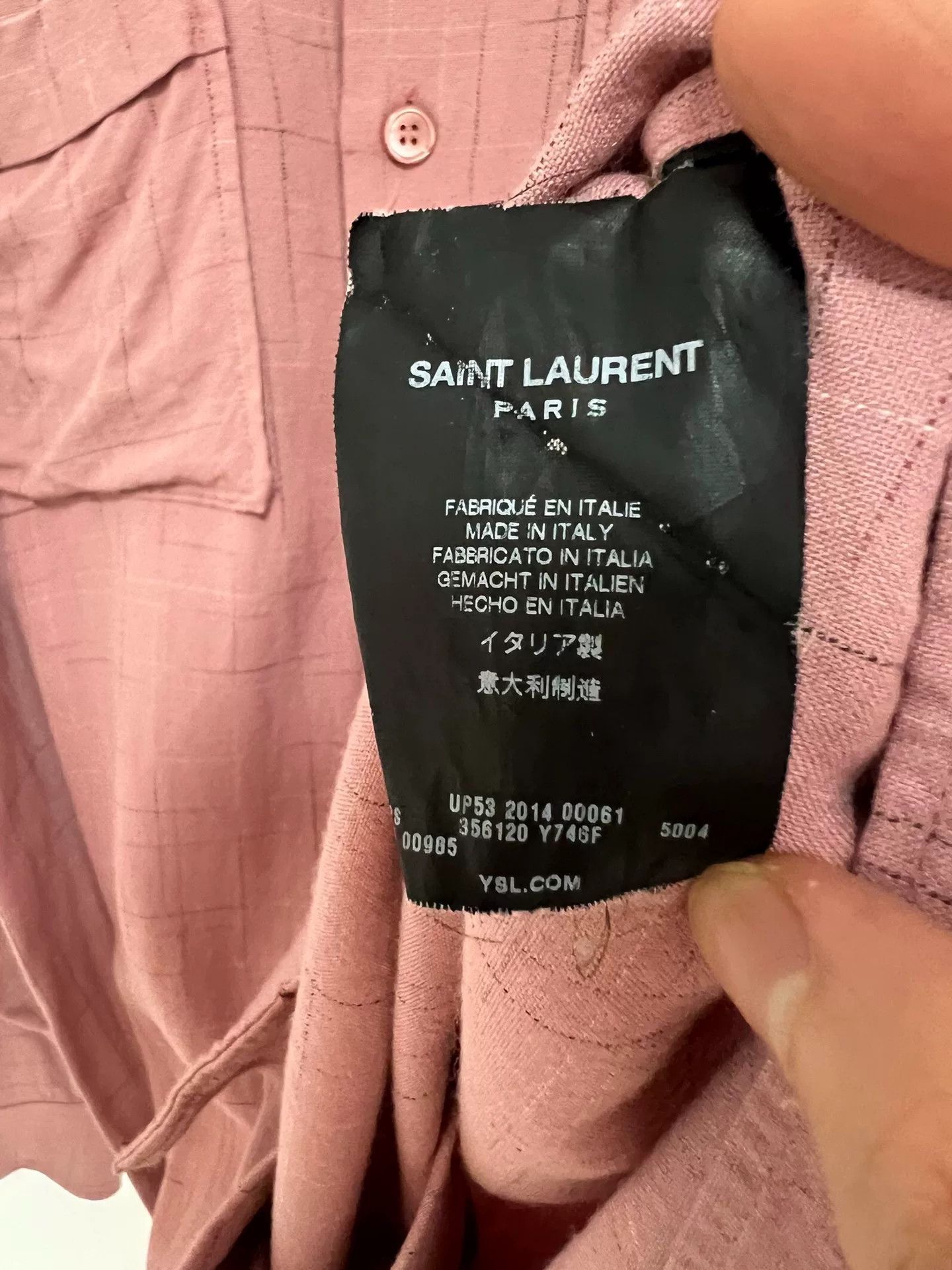 Saint Laurent Paris Saint Laurent 2014 GDragon Plaid Shirt Size US M / EU 48-50 / 2 - 4 Thumbnail