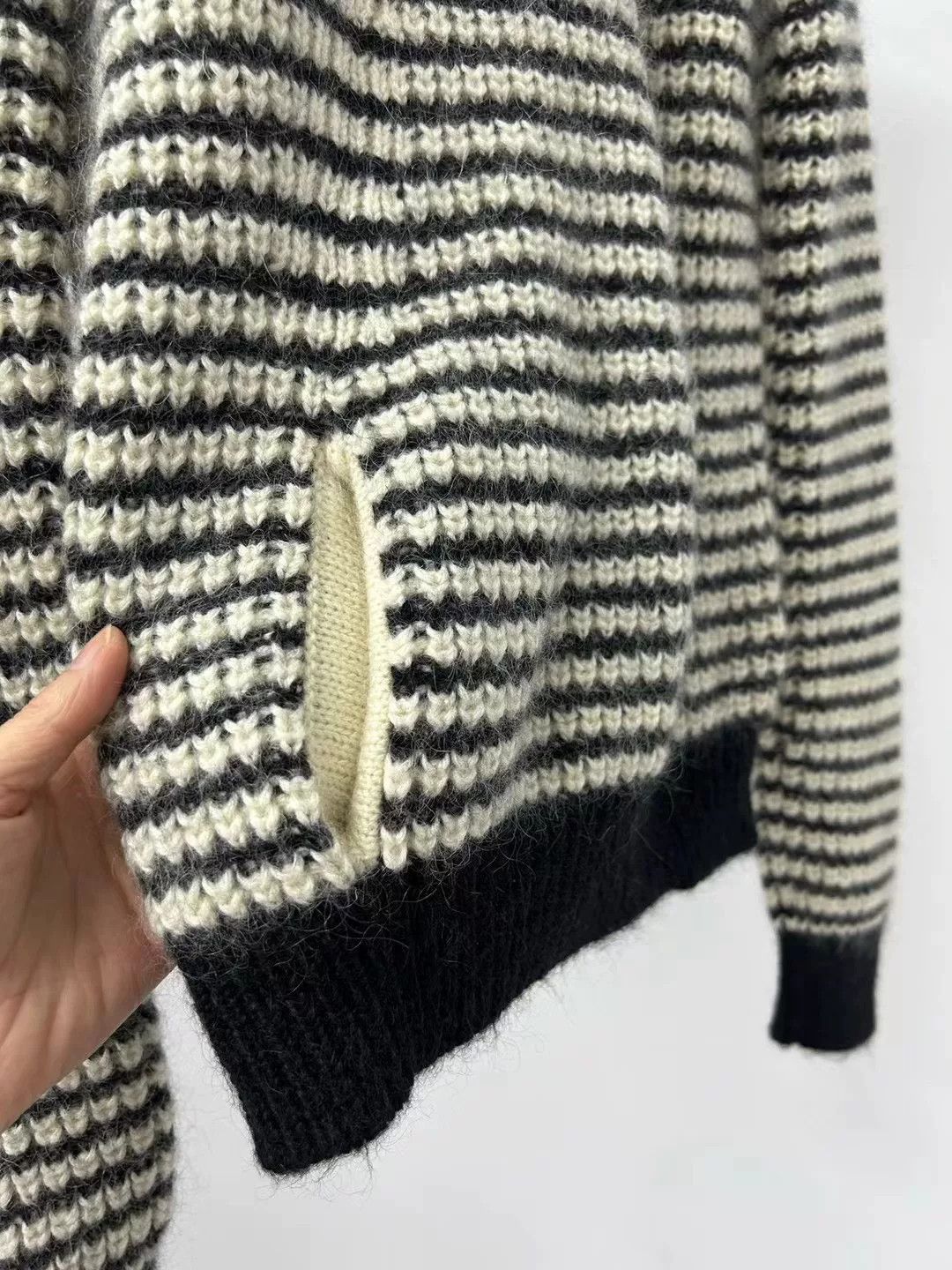 Saint Laurent Paris Saint Laurent Striped Hooded Sweater Size XS / US 0-2 / IT 36-38 - 3 Thumbnail
