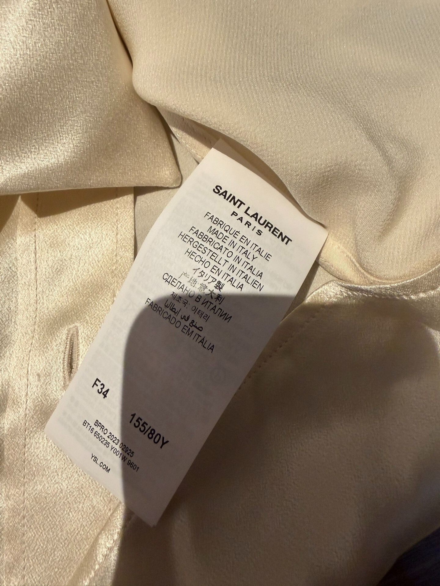 Saint Laurent Paris YSL Saint Laurent Silk Blouse Size XS / US 0-2 / IT 36-38 - 4 Thumbnail