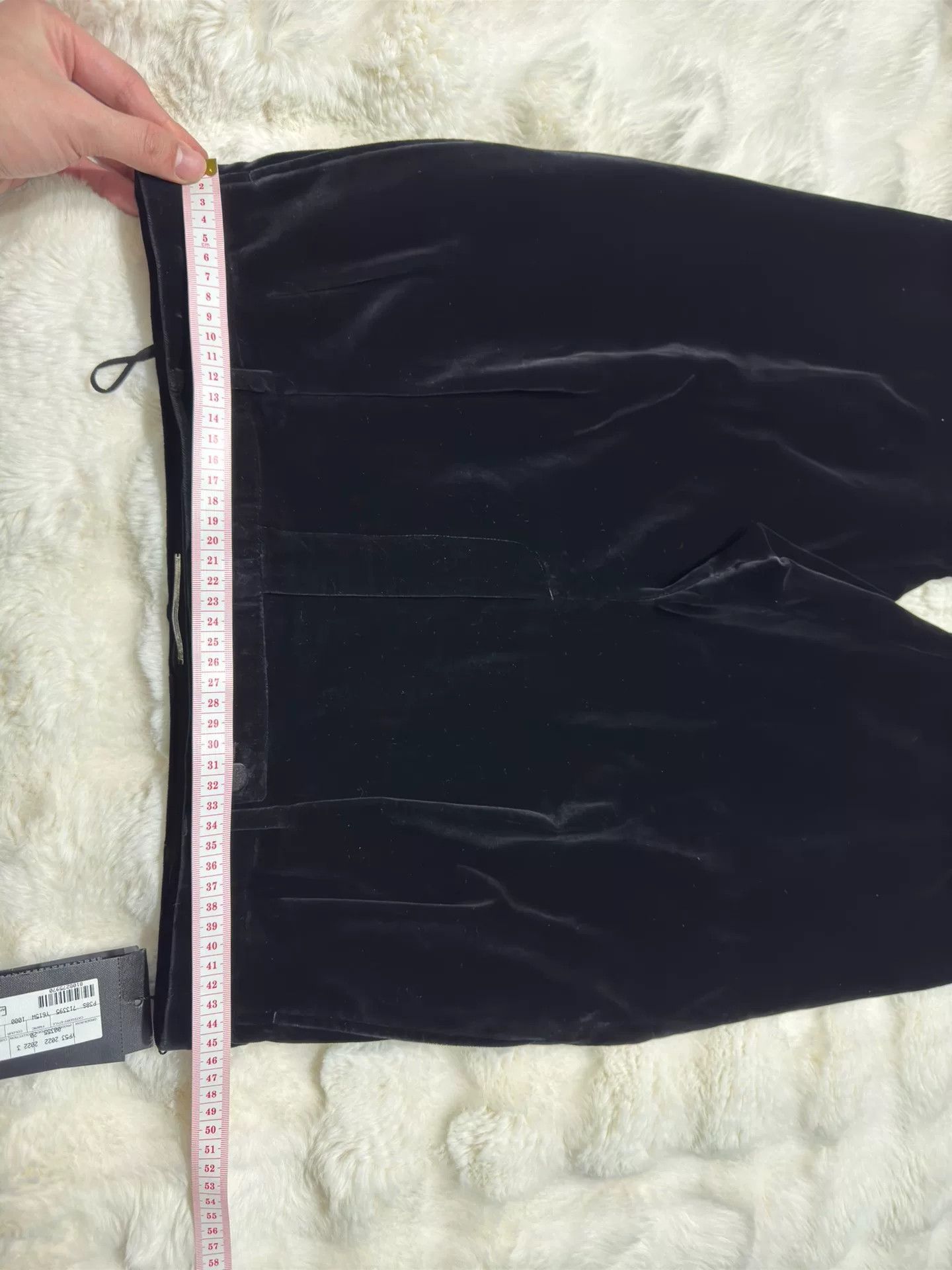 Saint Laurent Paris Saint Laurent Black Velvet Slim Pants Size US 30 / EU 46 - 7 Thumbnail