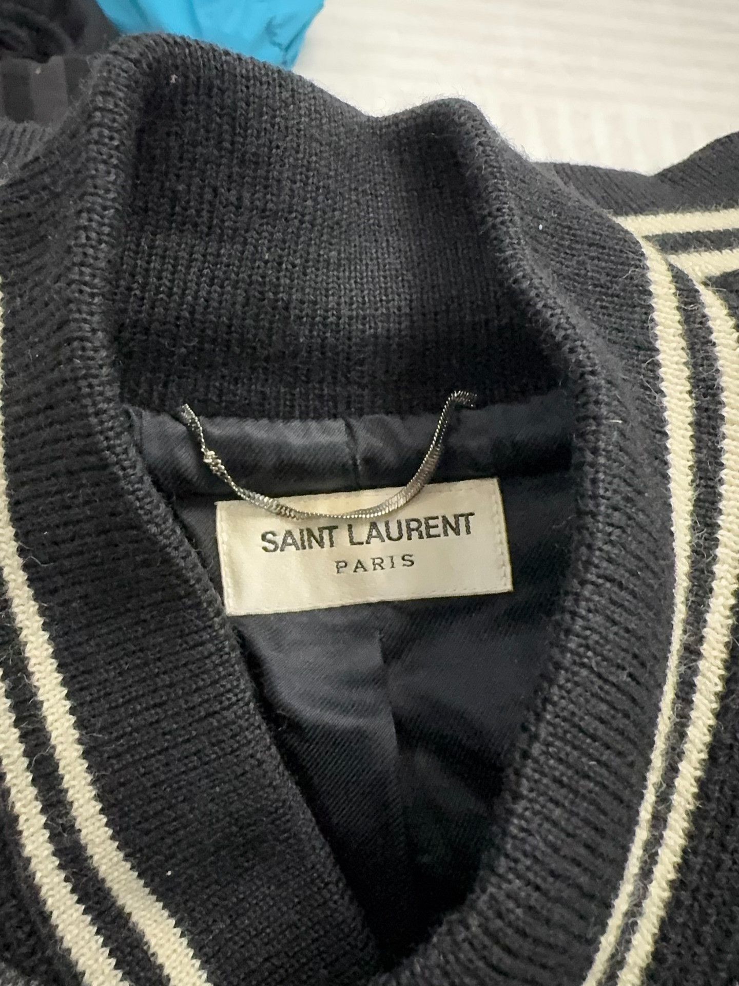 Saint Laurent Paris Saint Laurent Gray Baseball Jacket Size US M / EU 48-50 / 2 - 3 Thumbnail