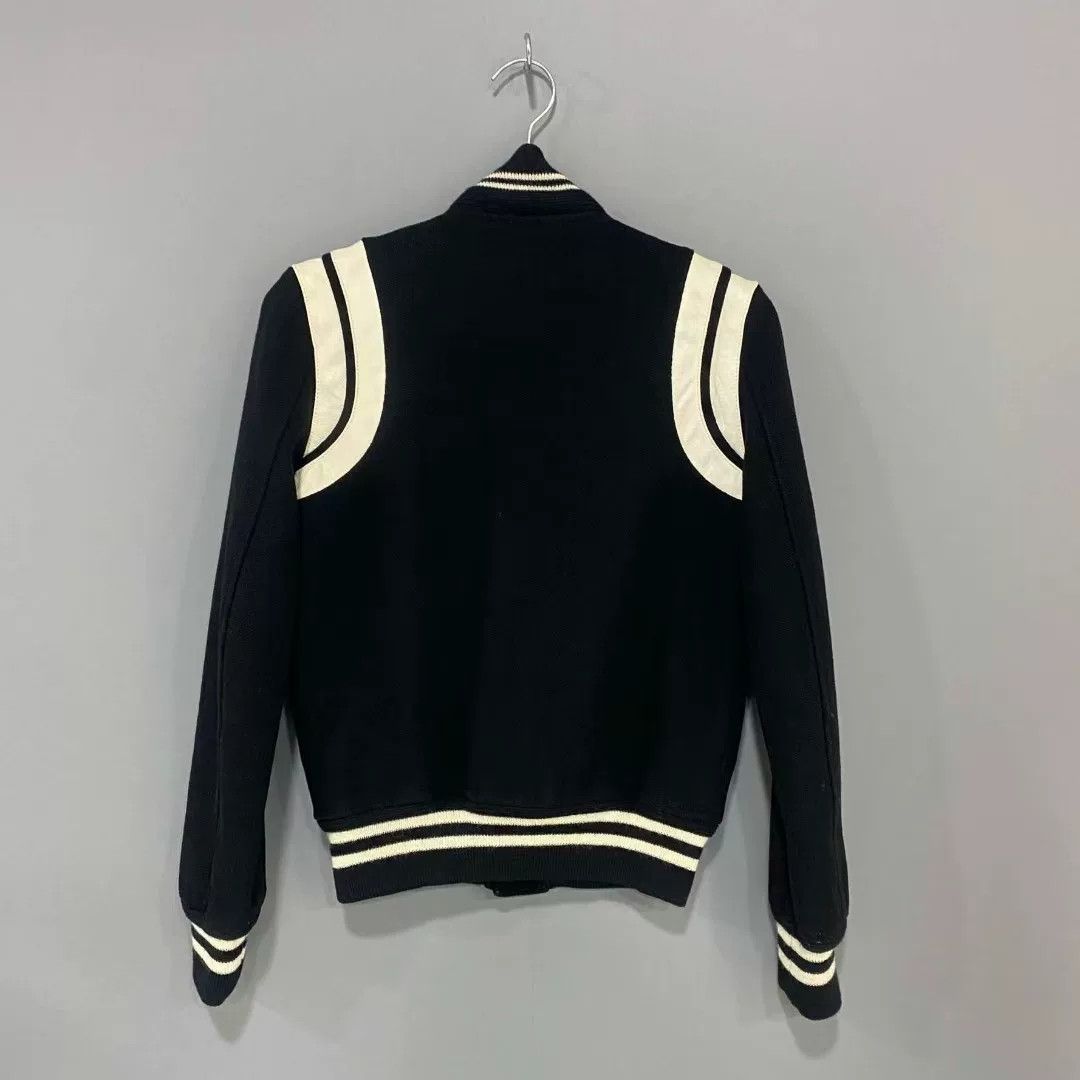 Saint Laurent Paris Saint Laurent Black White Baseball Jacket Size XXS / US 00 / IT 34 - 3 Thumbnail