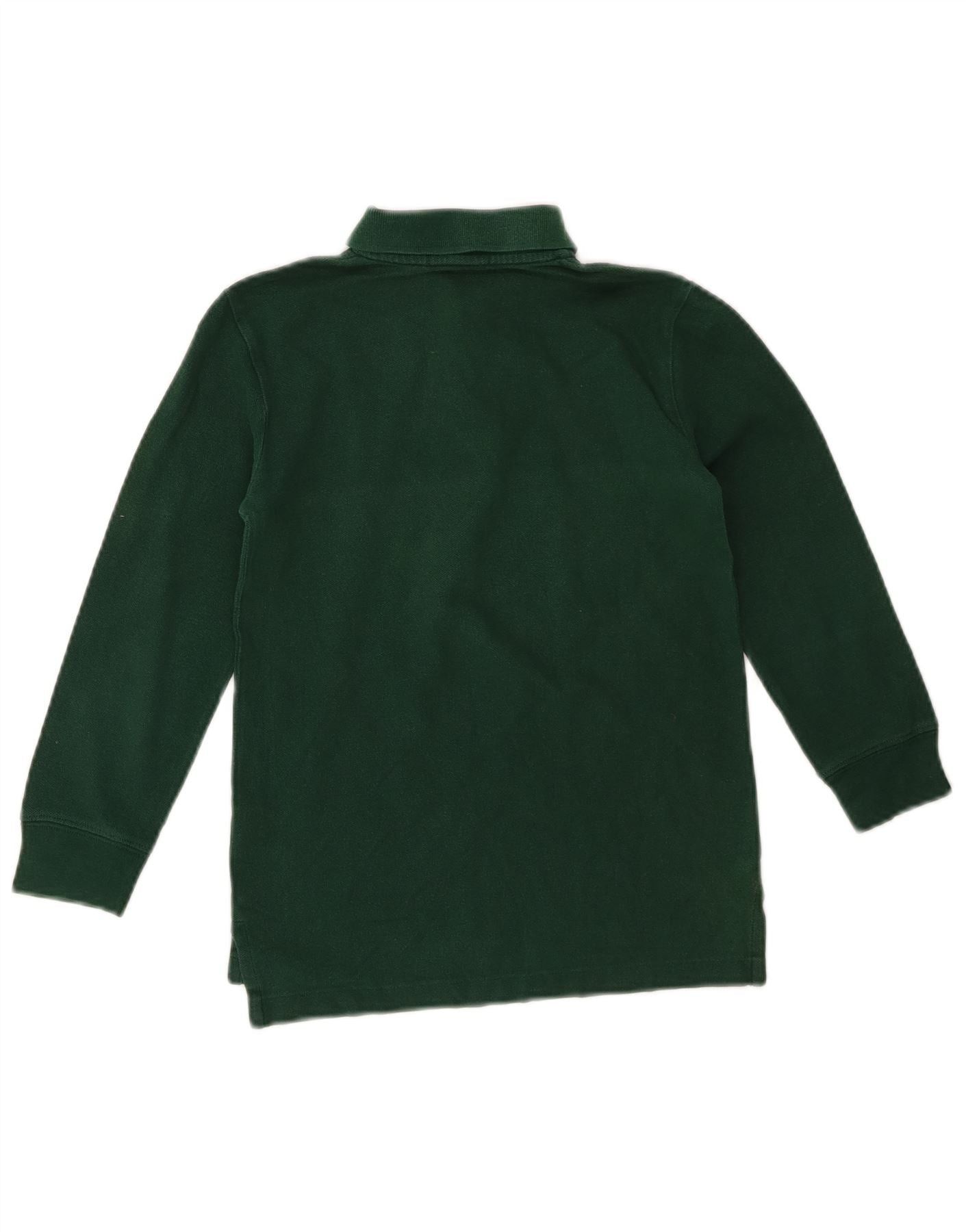 Polo Ralph Lauren Boys Long Sleeve Polo Shirt 9-10 Years Green Size ONE SIZE - 2 Thumbnail