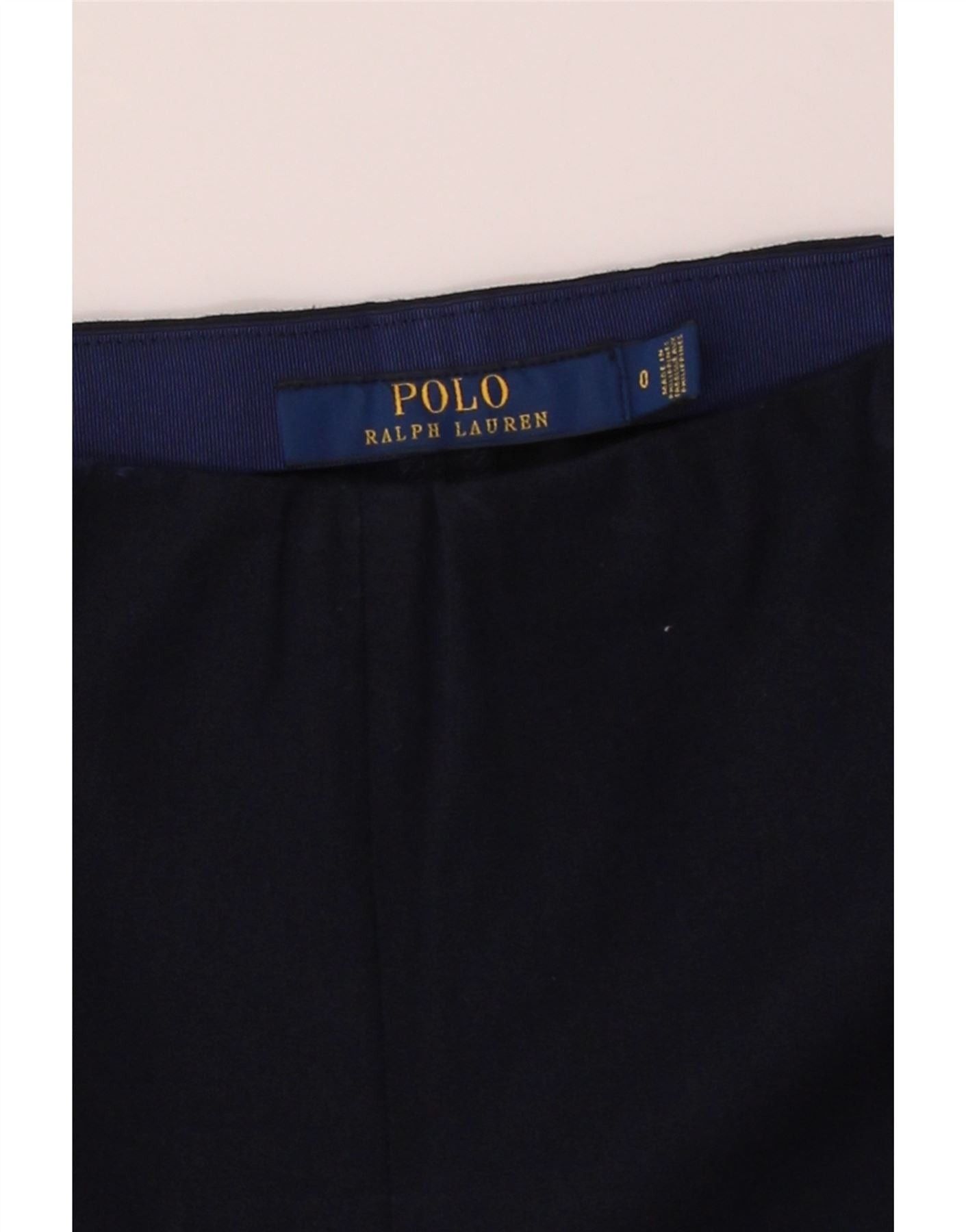 Polo Ralph Lauren Womens Slim Suit Trousers US 0 XS W22 L28 Navy Blue Size 25" / US 0 / IT 36 - 3 Thumbnail