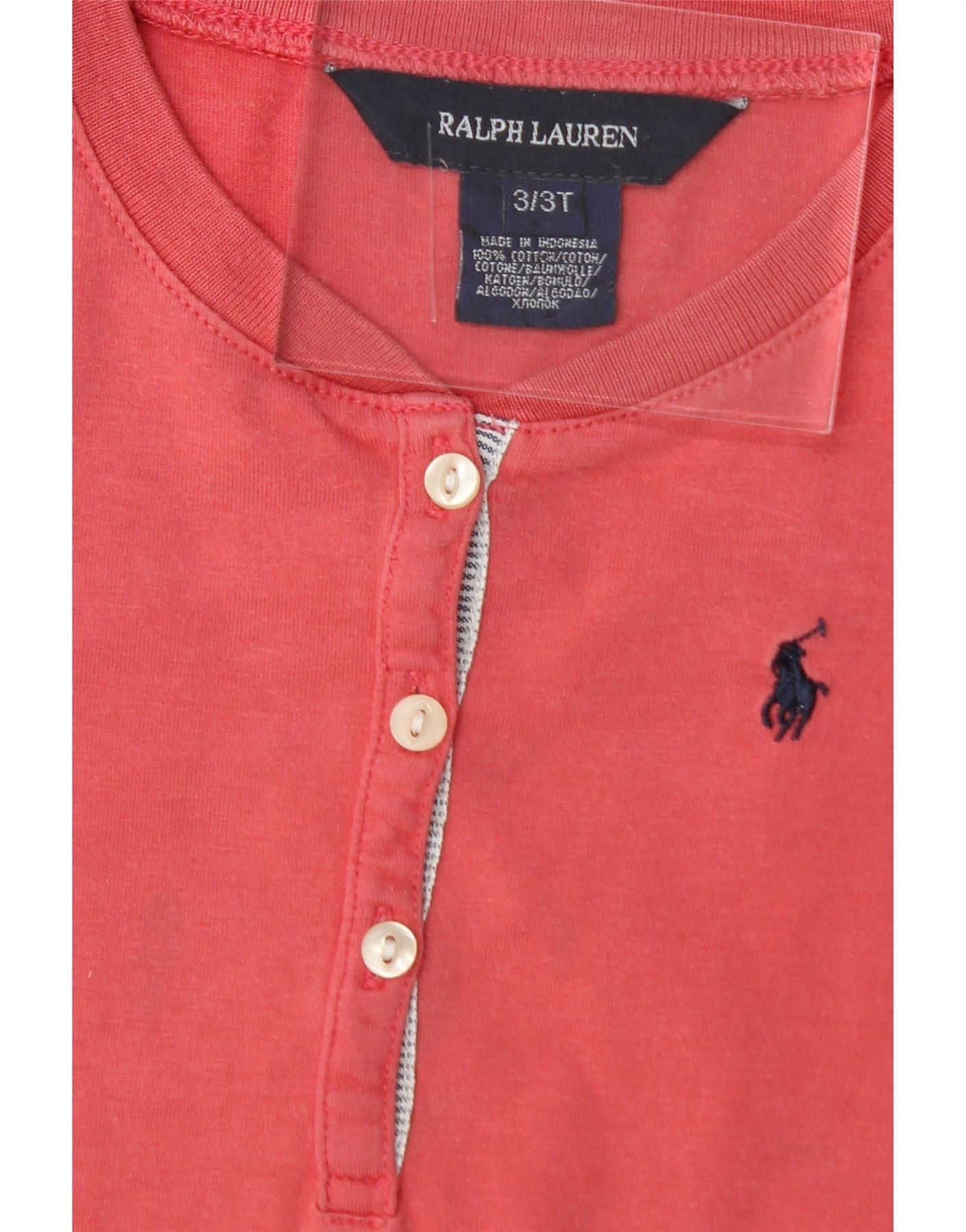 Ralph Lauren Girls T-Shirt Dress 3-4 Years Pink Cotton Size XXS / US 00 / IT 34 - 3 Thumbnail
