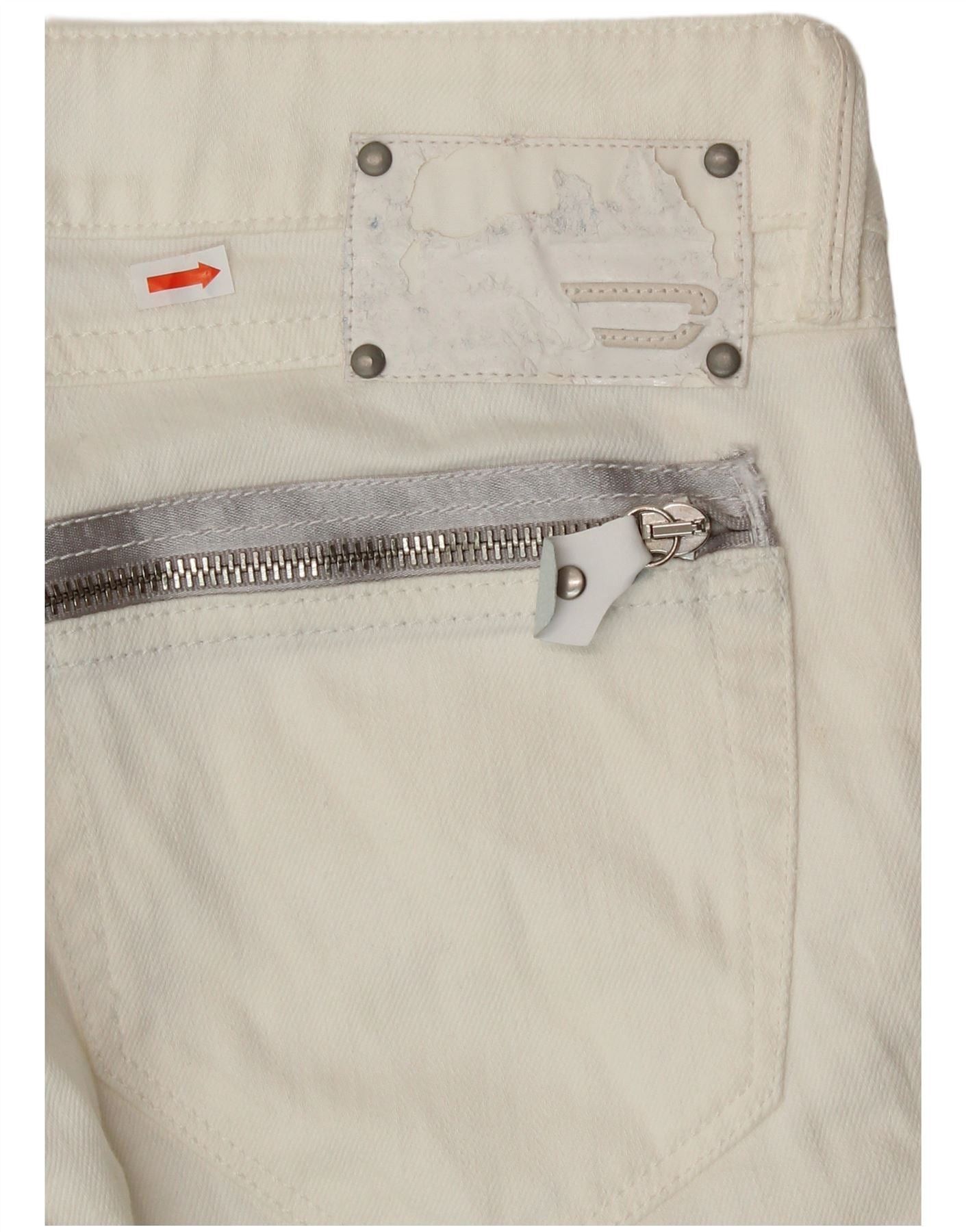 Diesel Womens Clush Slim Jeans W26 L32 White Size 42" / US 20 - 3 Thumbnail