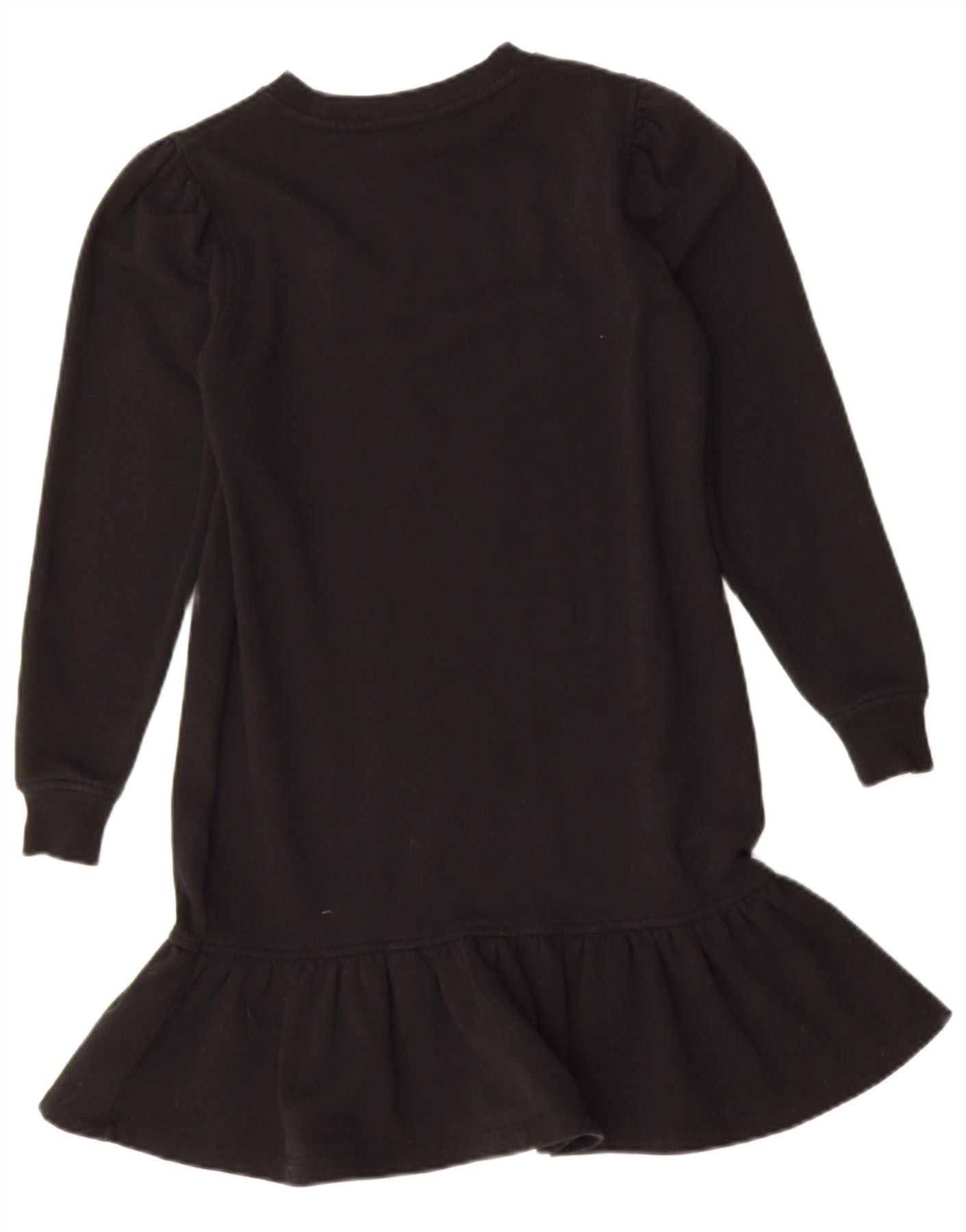 Ralph Lauren Womens Long Sleeve Drop Waist Dress UK 10 Small Black Size XS / US 0-2 / IT 36-38 - 2 Thumbnail