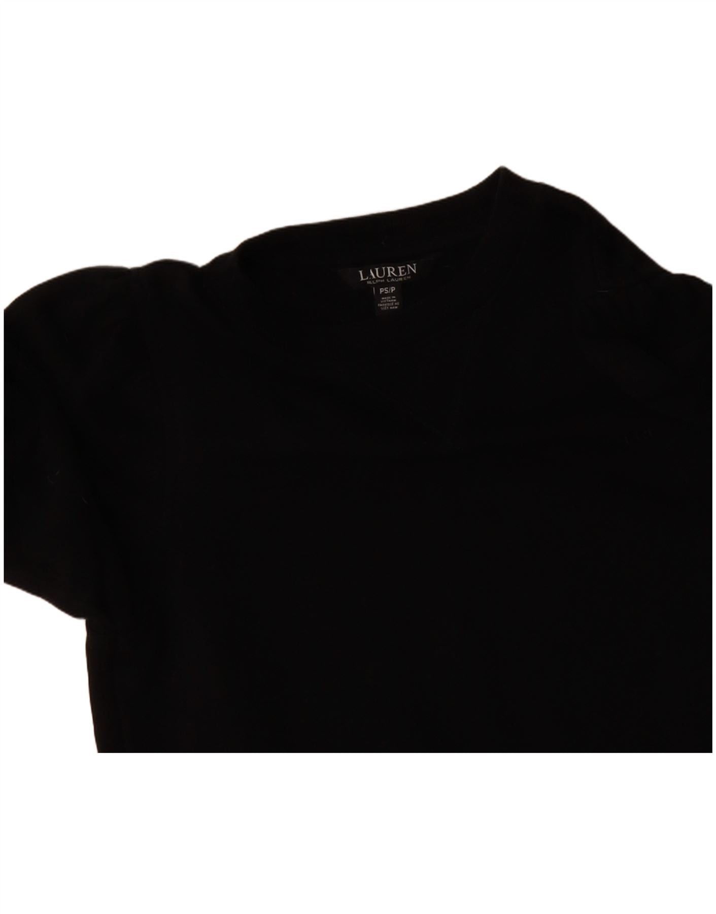 Ralph Lauren Womens Long Sleeve Drop Waist Dress UK 10 Small Black Size XS / US 0-2 / IT 36-38 - 3 Thumbnail