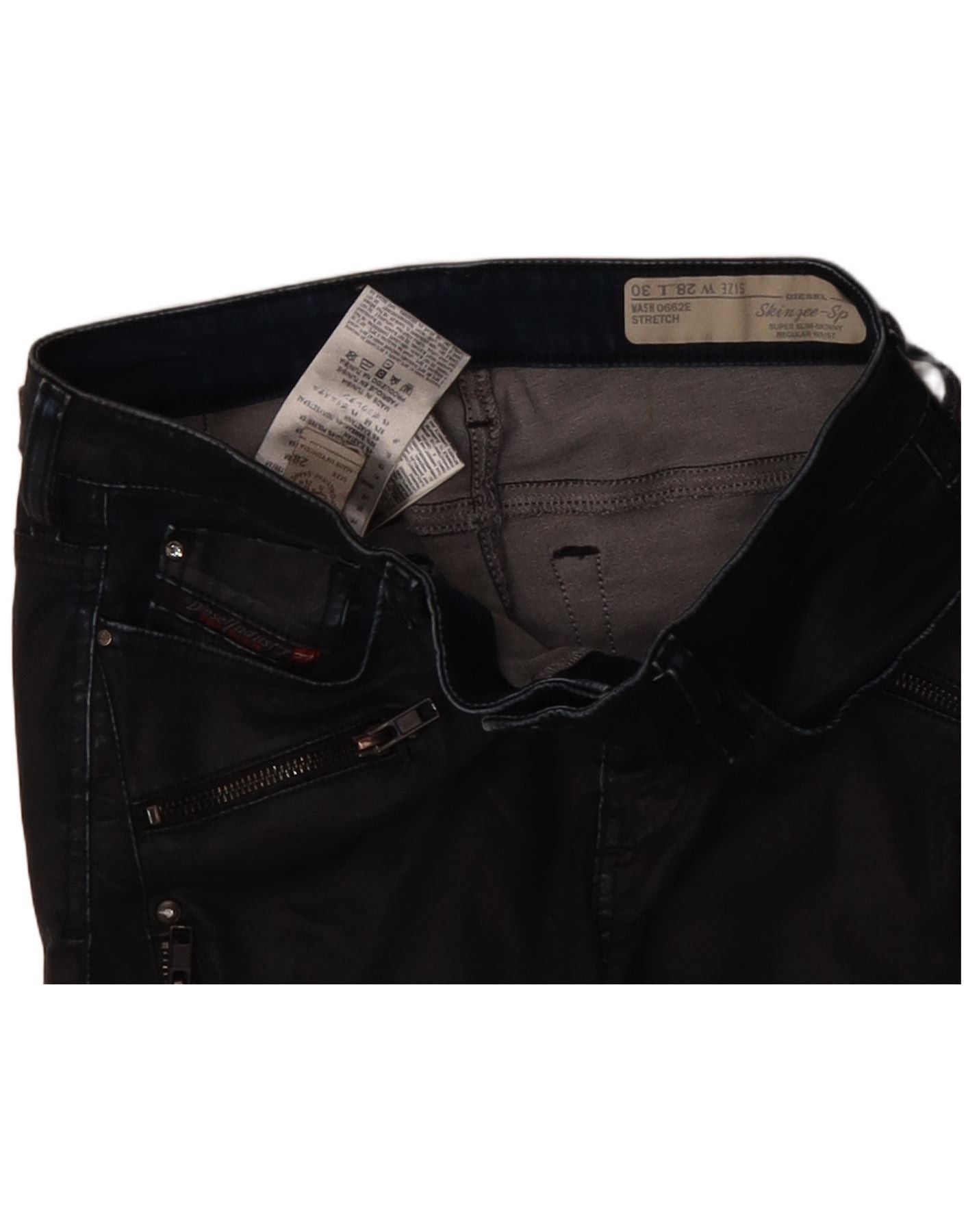 Diesel Womens Regular Waist Super Slim Skinny Jeans W28 L29 Size 42" / US 20 - 3 Thumbnail