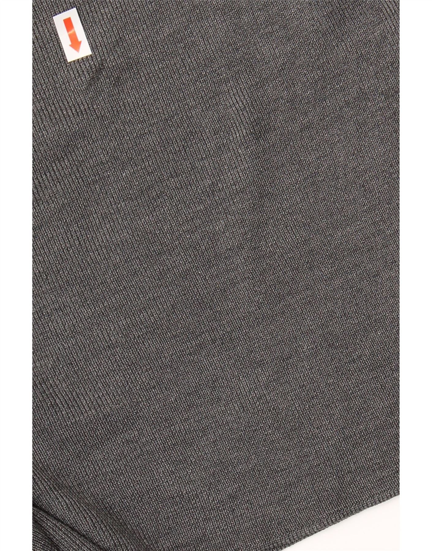 Ralph Lauren Womens Petite Crop Boat Neck Jumper Sweater UK 16 Large Grey Size M / US 6-8 / IT 42-44 - 3 Thumbnail