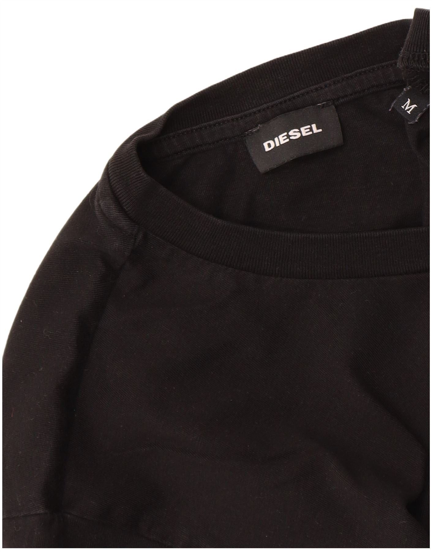 Diesel Mens Graphic T-Shirt Top Medium Black Size US M / EU 48-50 / 2 - 3 Thumbnail