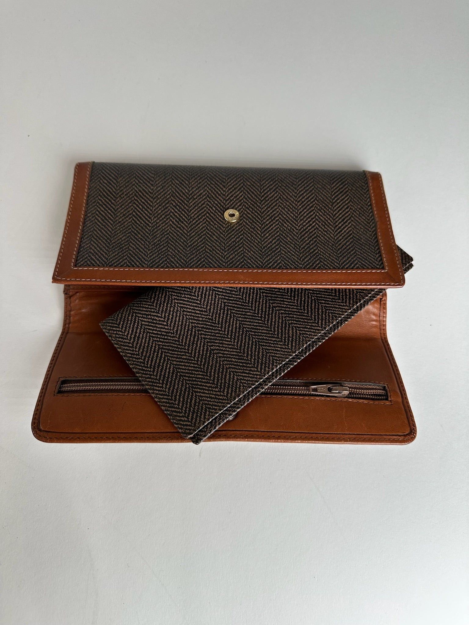 Dior Vintage Canvas Leather Wallet / Card Holder Brown Size ONE SIZE - 10 Thumbnail