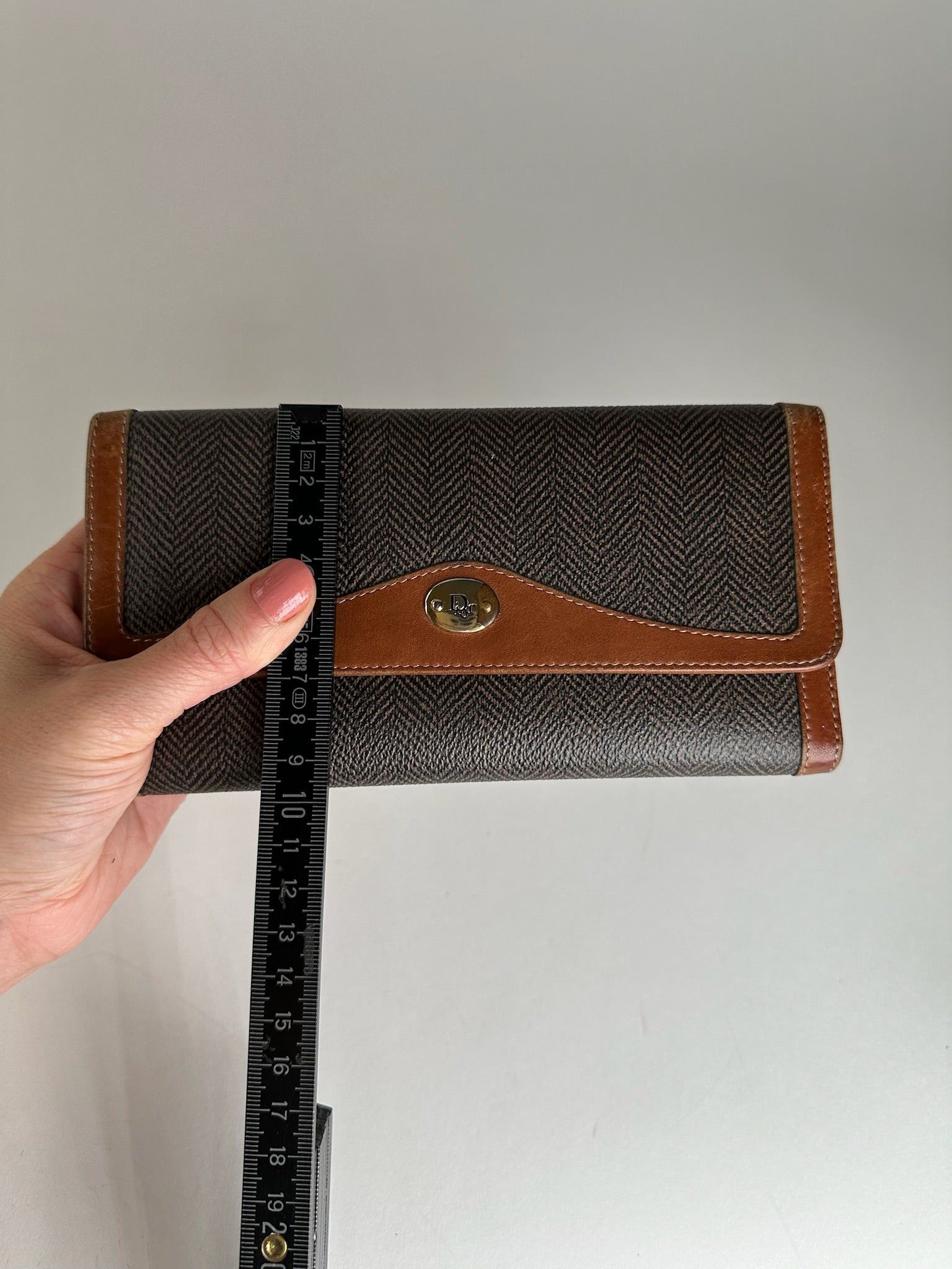 Dior Vintage Canvas Leather Wallet / Card Holder Brown Size ONE SIZE - 9 Thumbnail