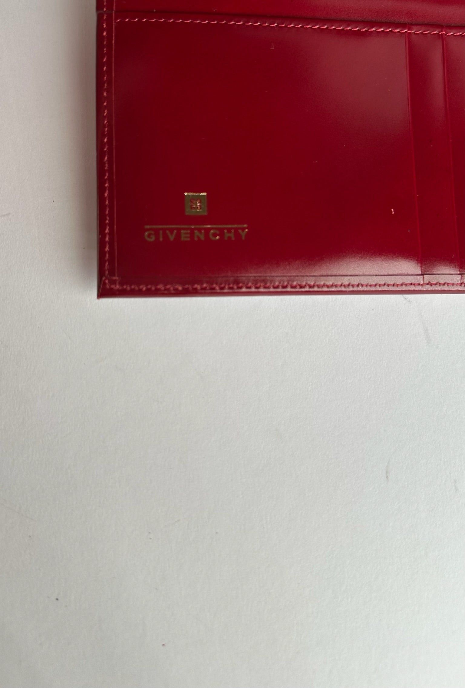 Givenchy Vintage Patent Leather Wallet Red Size ONE SIZE - 5 Thumbnail