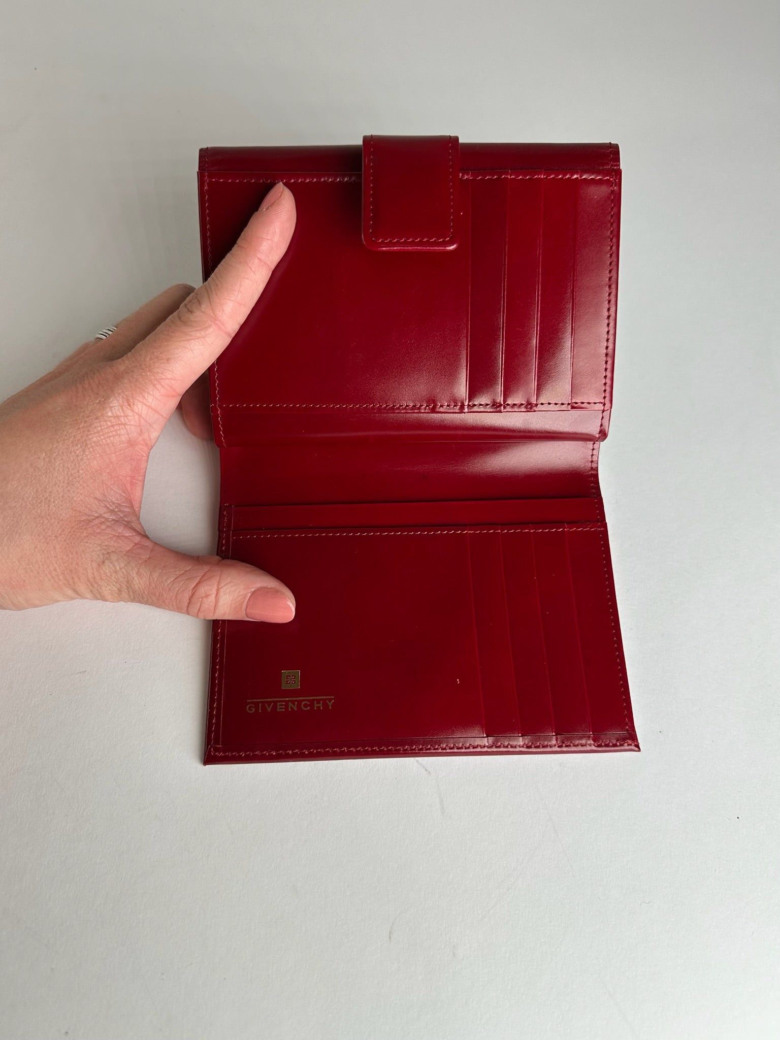 Givenchy Vintage Patent Leather Wallet Red Size ONE SIZE - 7 Thumbnail