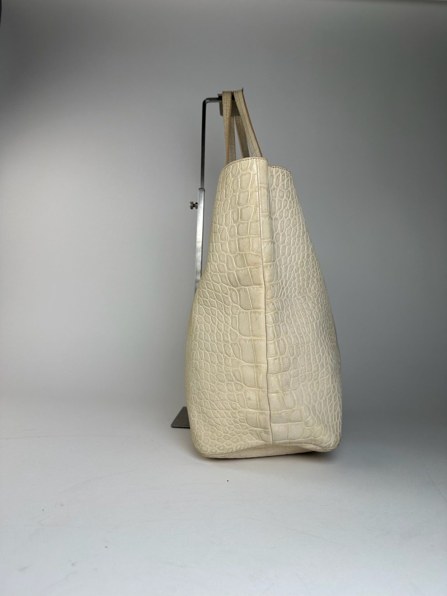 Emilio Pucci Vintage Crocodile Emblossed Leather Tote Bag Size ONE SIZE - 9 Thumbnail