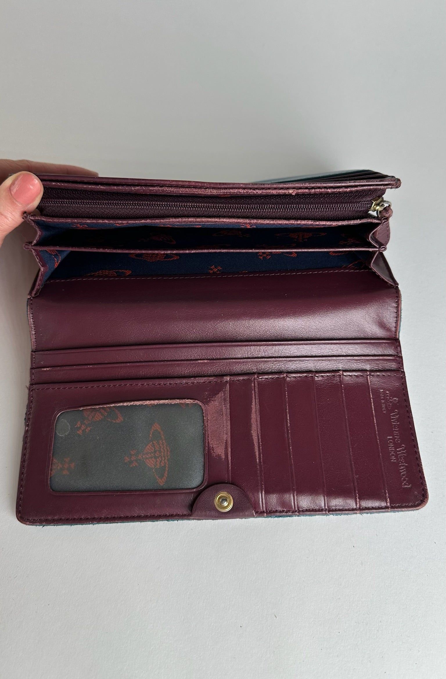 Vivienne Westwood Vintage Leather Wallet Blue Size ONE SIZE - 5 Thumbnail