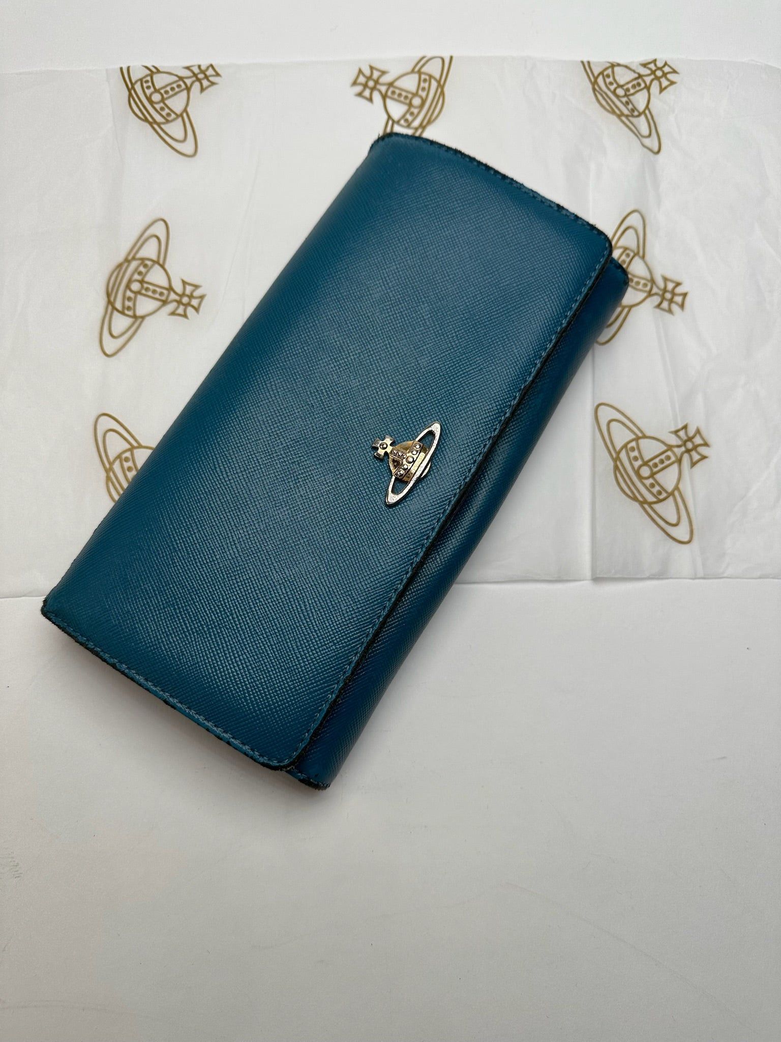 Vivienne Westwood Vintage Leather Wallet Blue Size ONE SIZE - 6 Thumbnail