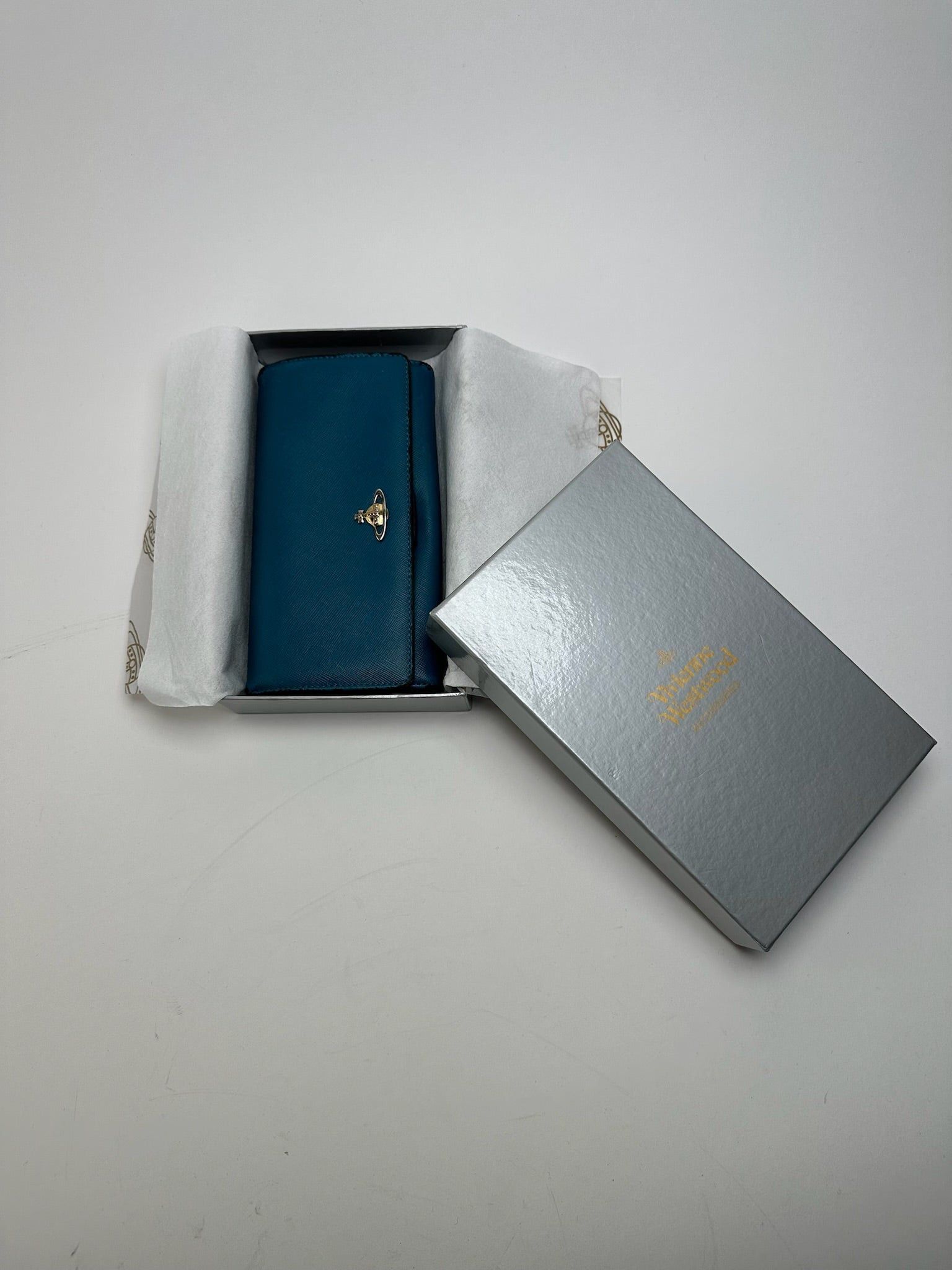 Vivienne Westwood Vintage Leather Wallet Blue Size ONE SIZE - 9 Thumbnail